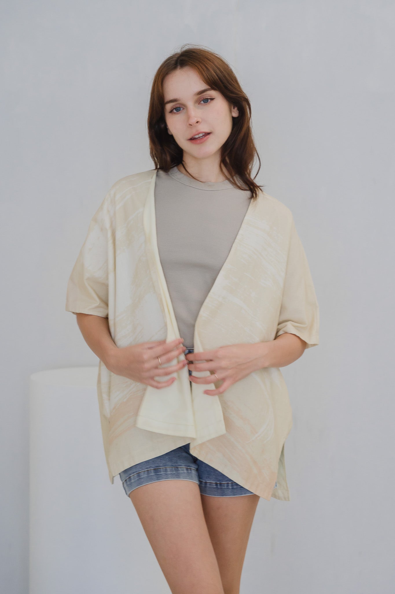 All In Good Time Linen Kimono in Bliss
