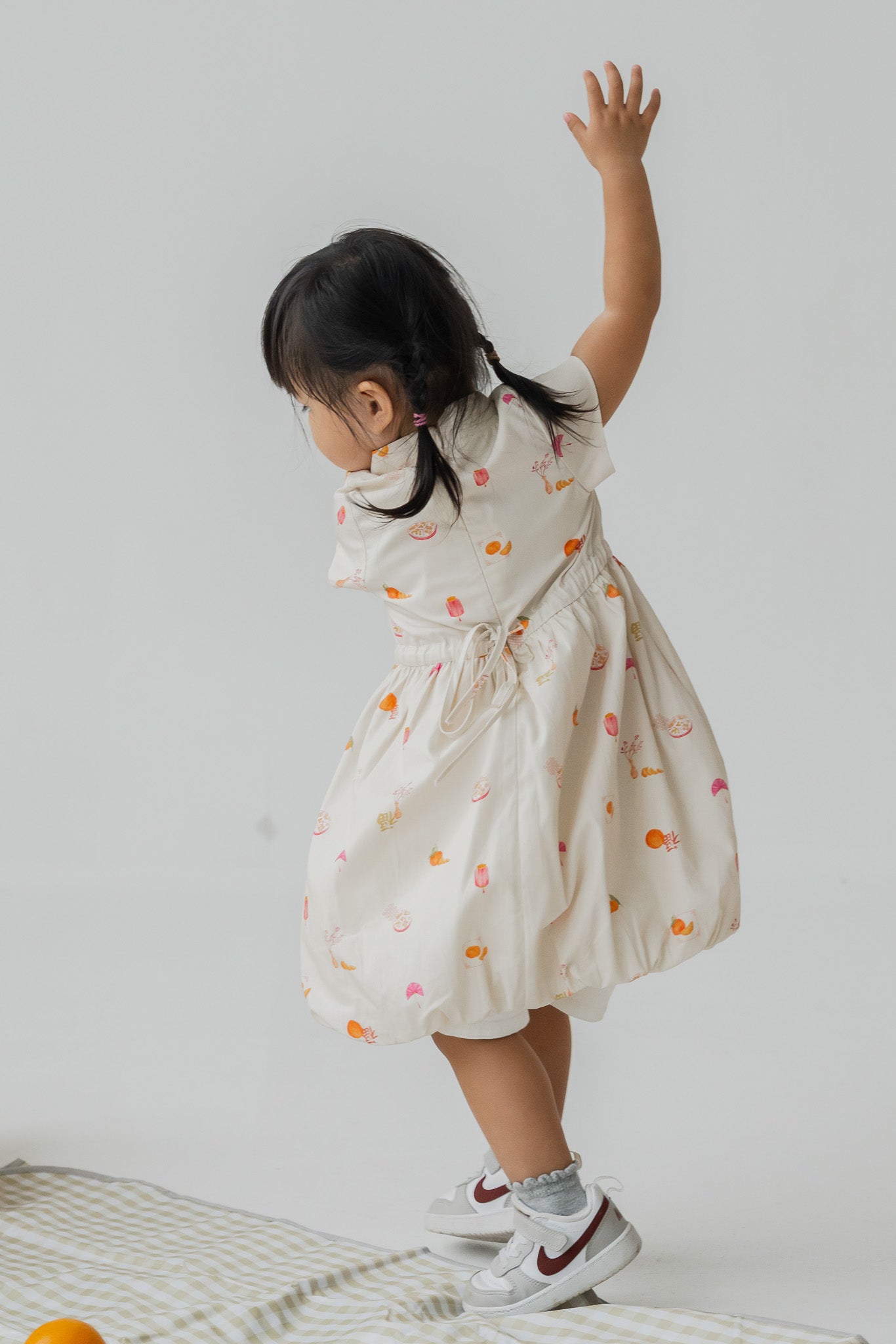 Sweet Savoury Spring Kid's Dress in Marigold