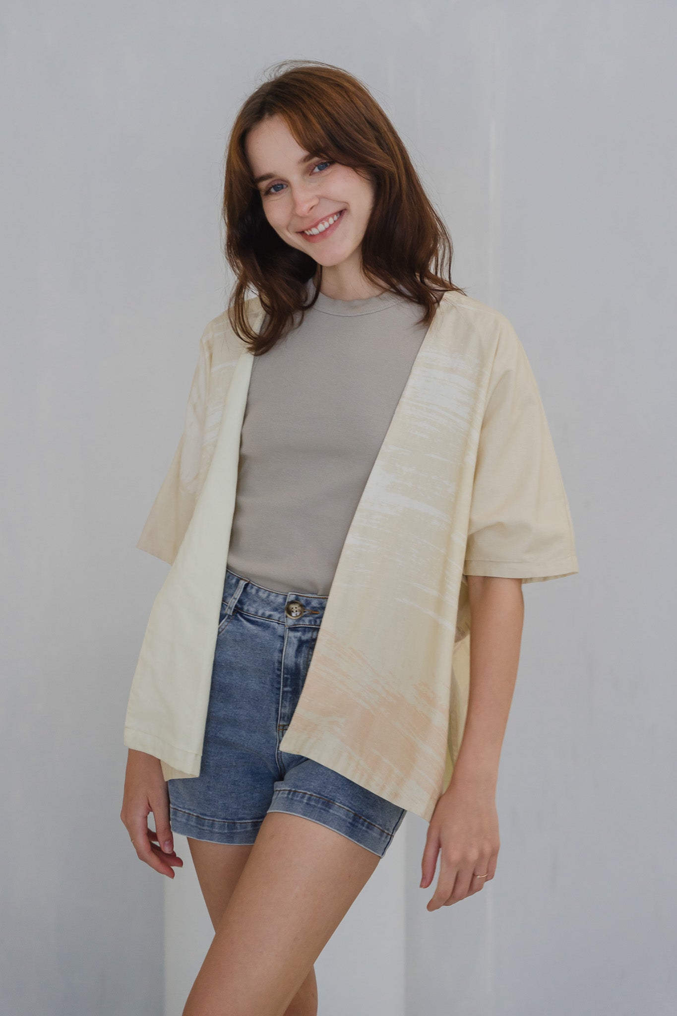 All In Good Time Linen Kimono in Bliss