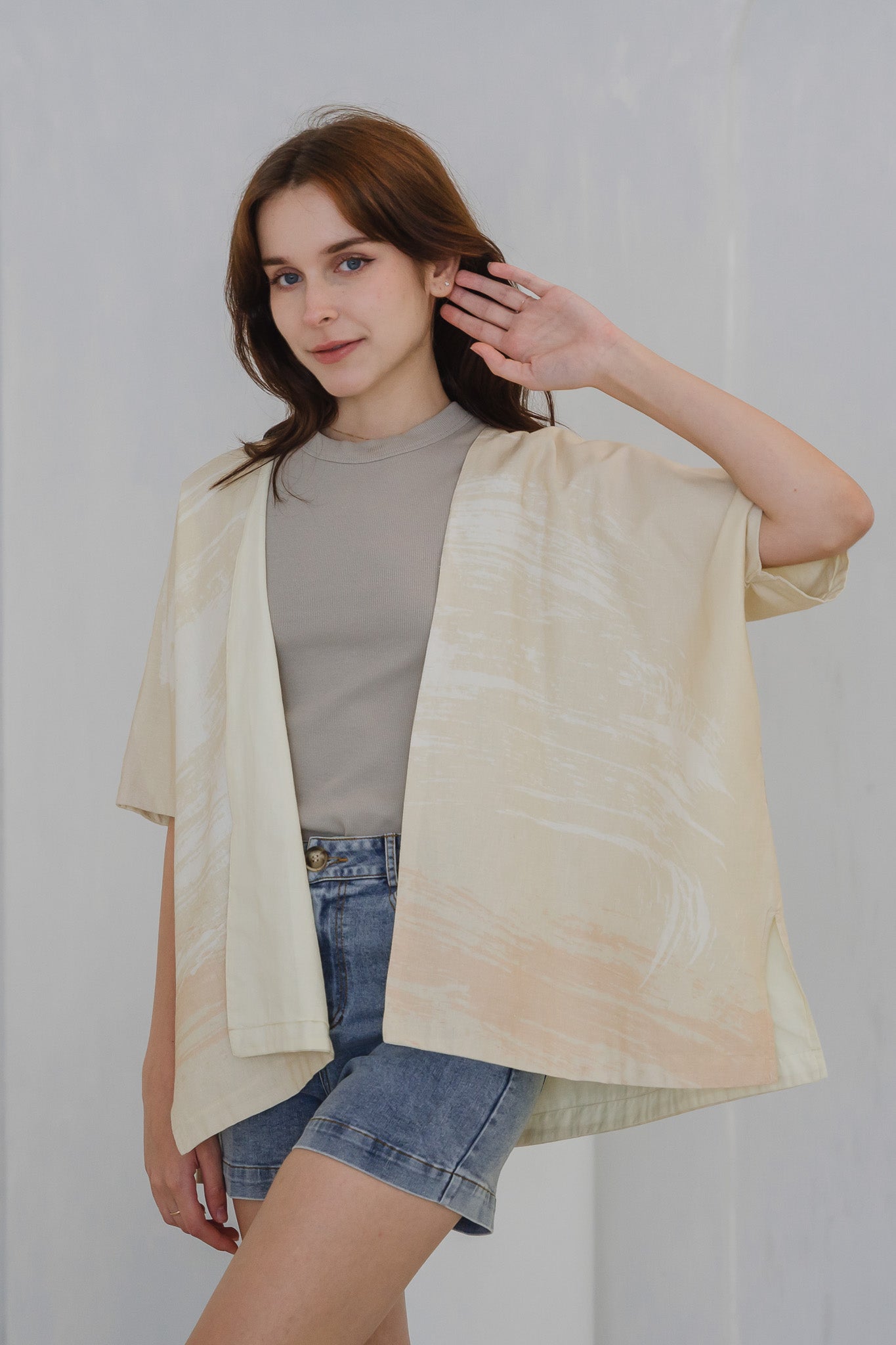 All In Good Time Linen Kimono in Bliss