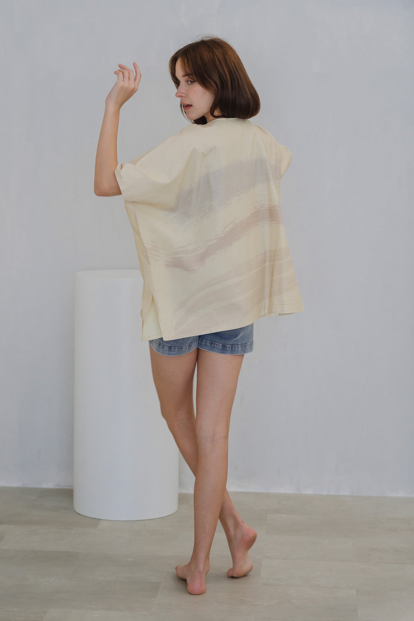 All In Good Time Linen Kimono in Bliss