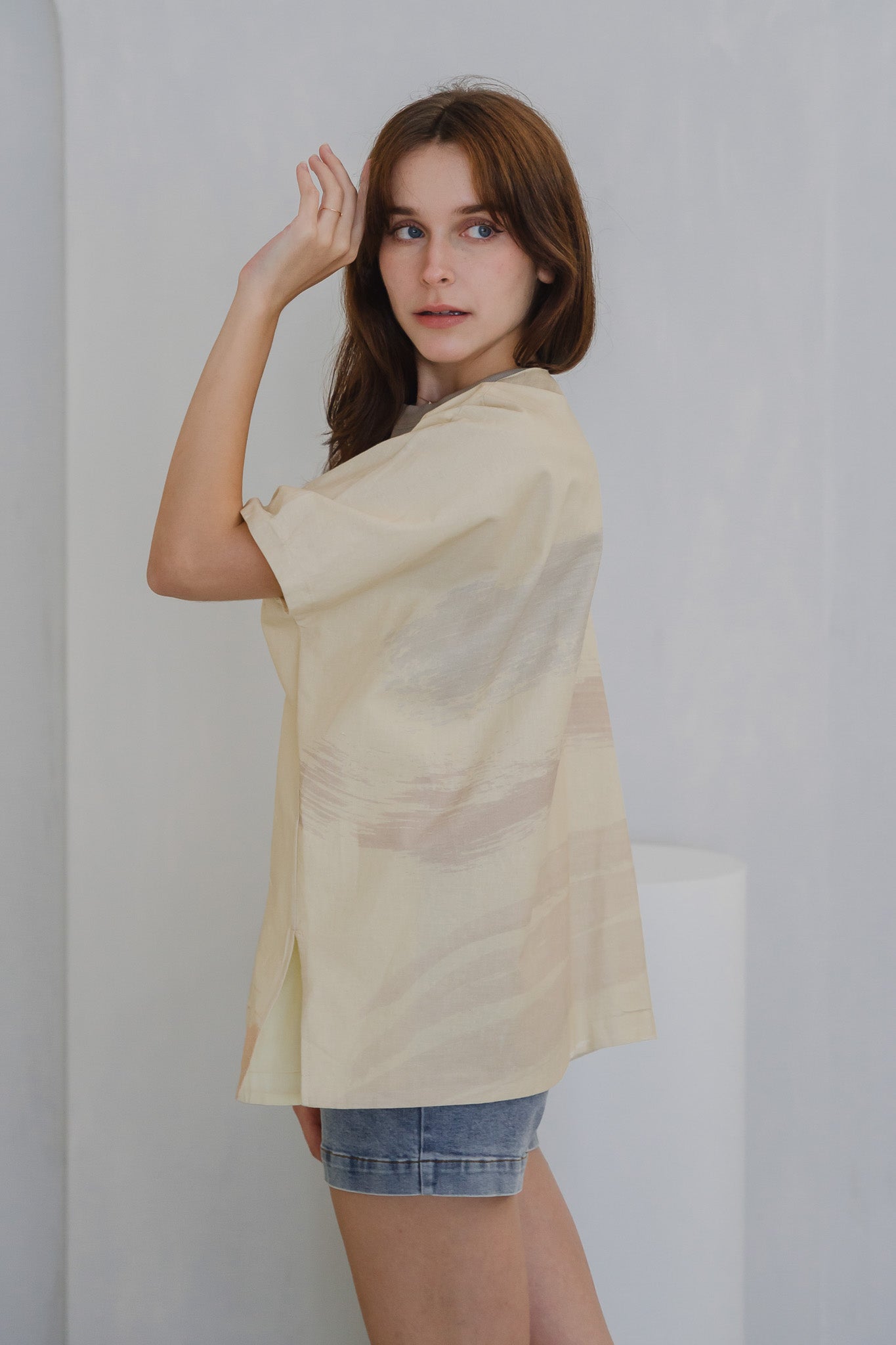 All In Good Time Linen Kimono in Bliss