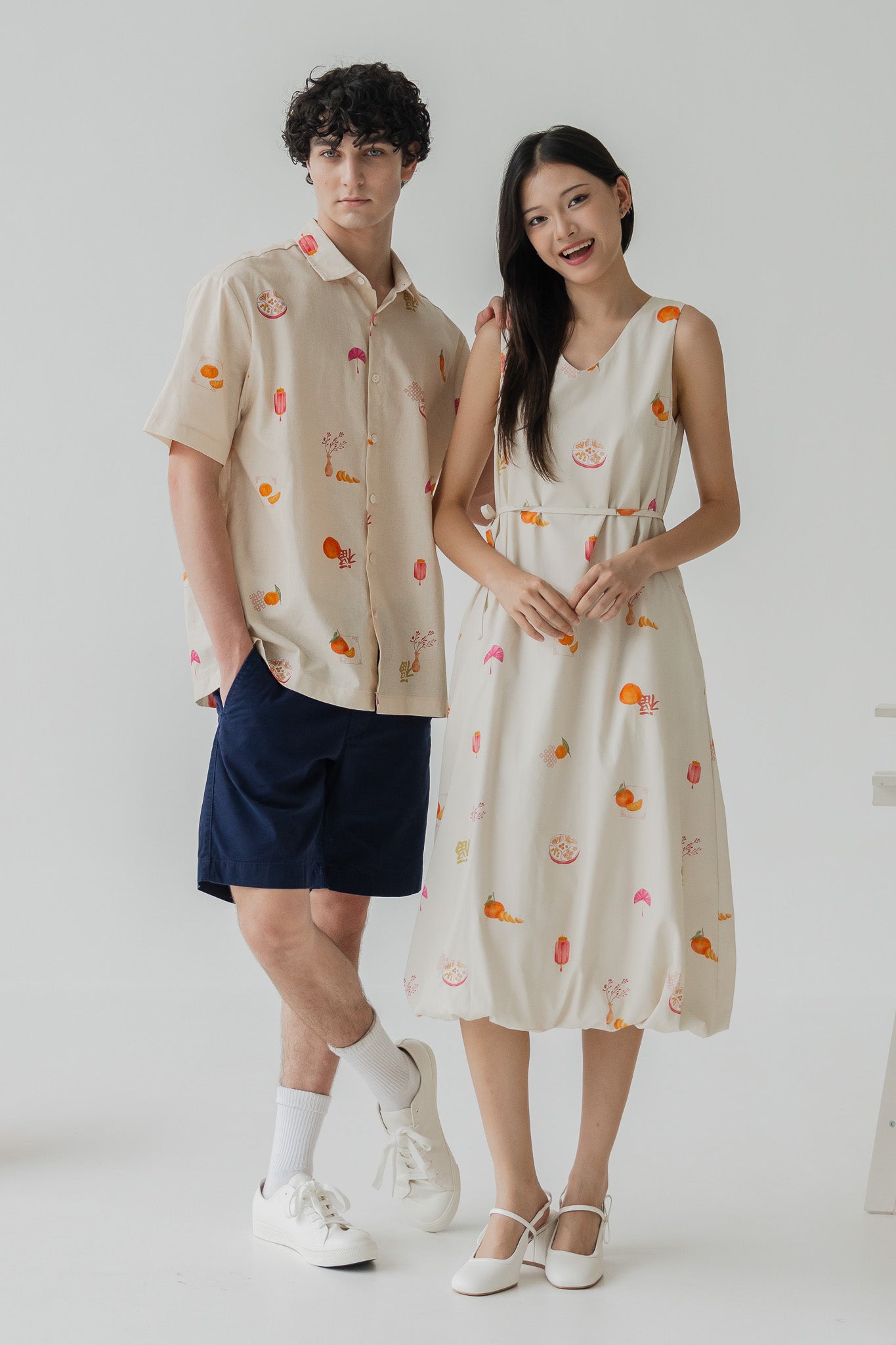 Sweet Savoury Spring Bubble Hem Dress in Marigold
