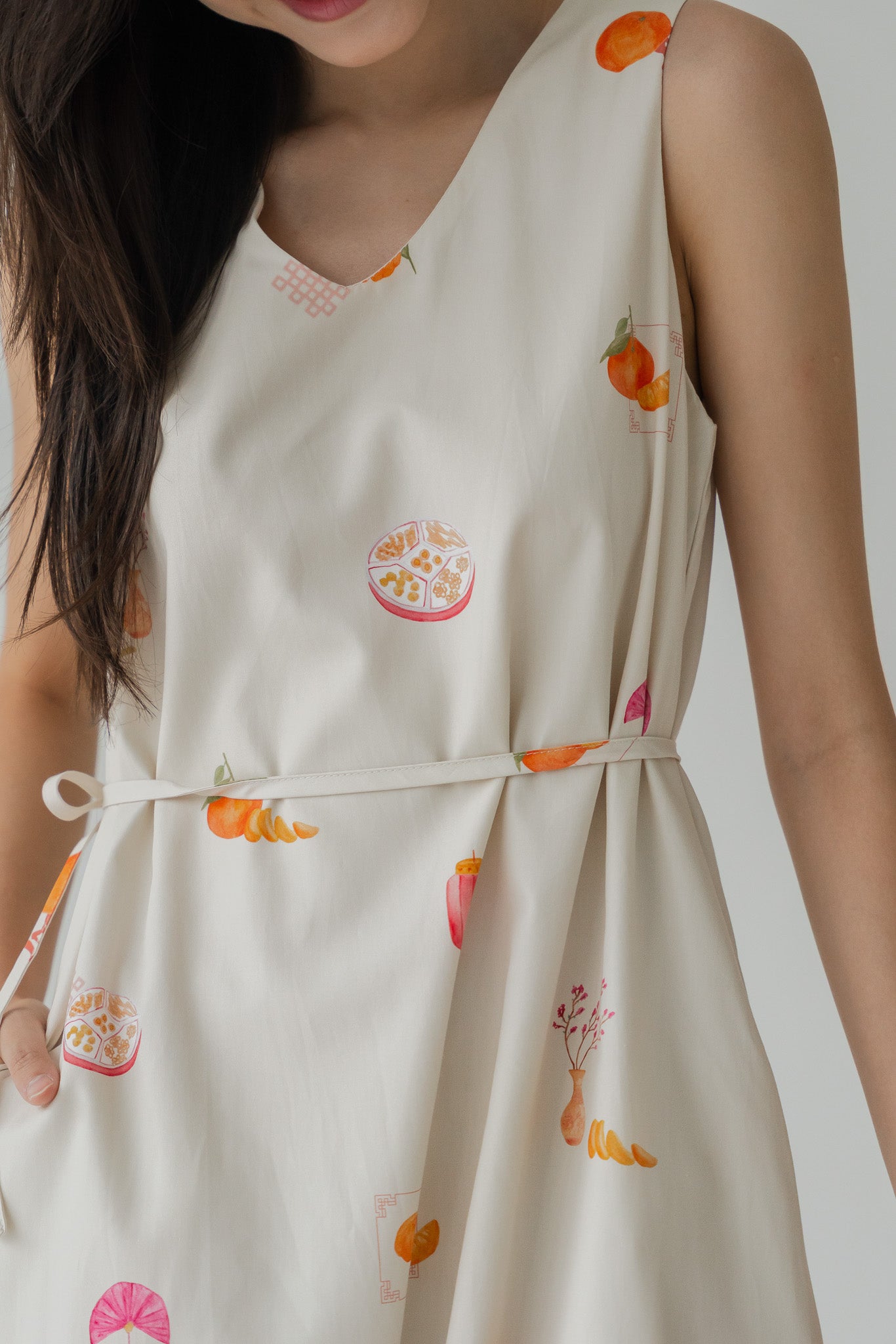 Sweet Savoury Spring Bubble Hem Dress in Marigold