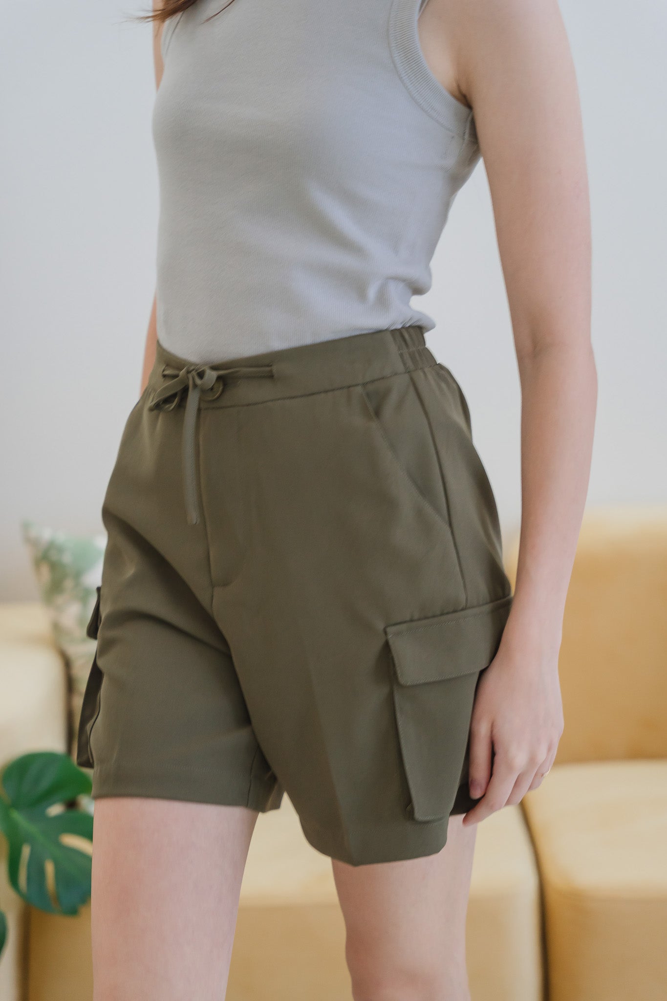 Brighton Cargo Shorts in Army Green [ONLINE ONLY]