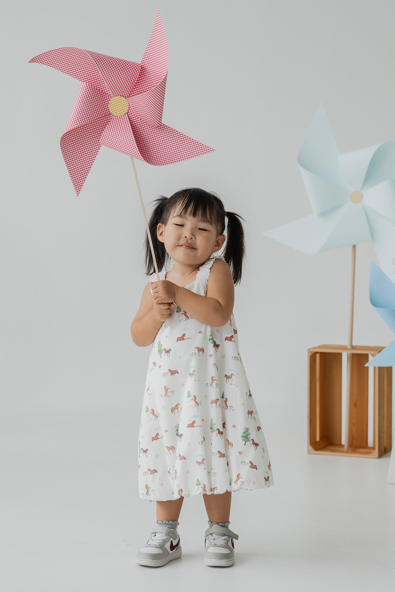 Fields of Gold Kid's Bubble Dress in Bloom