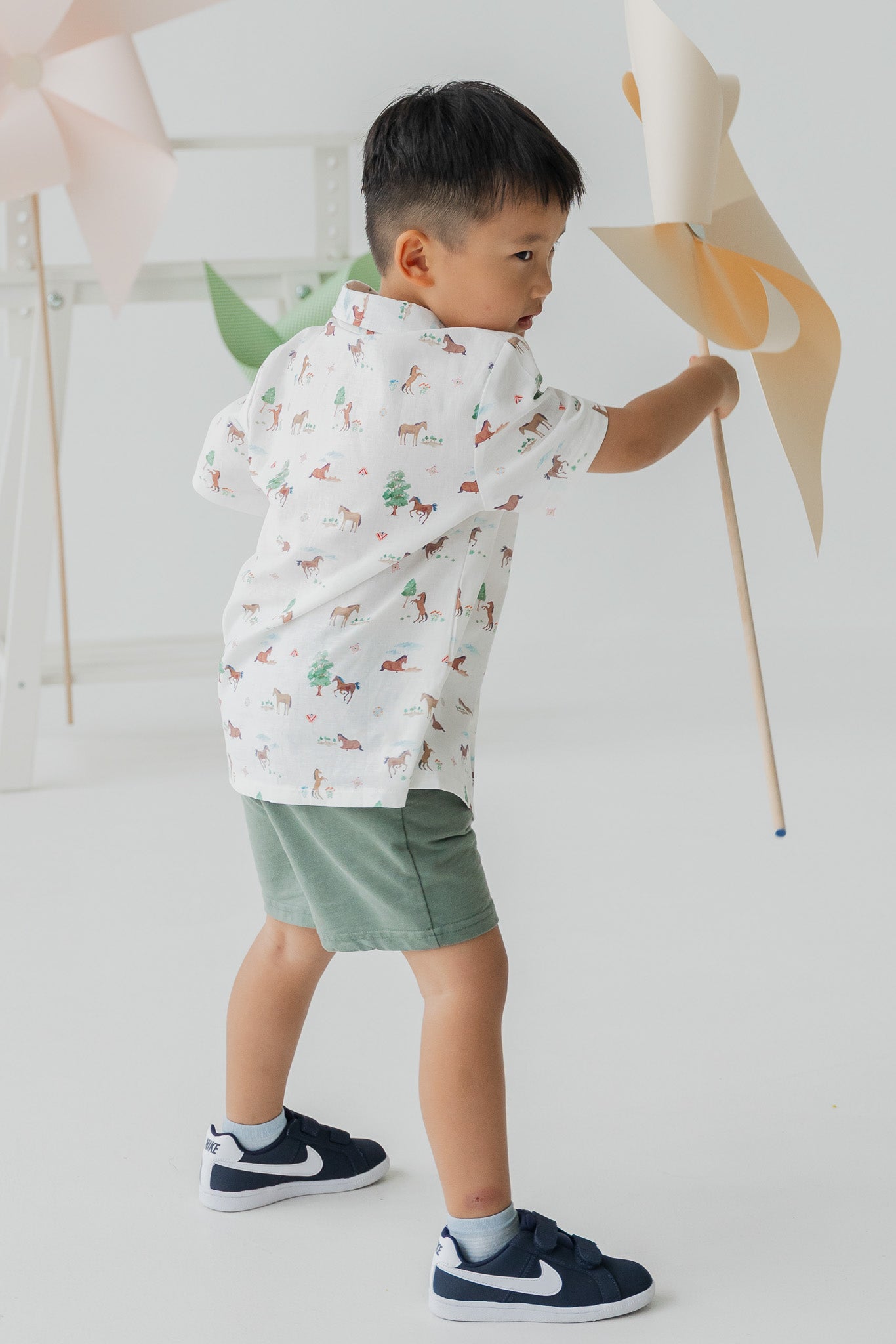 Fields of Gold Kid's Linen Shirt in Bloom