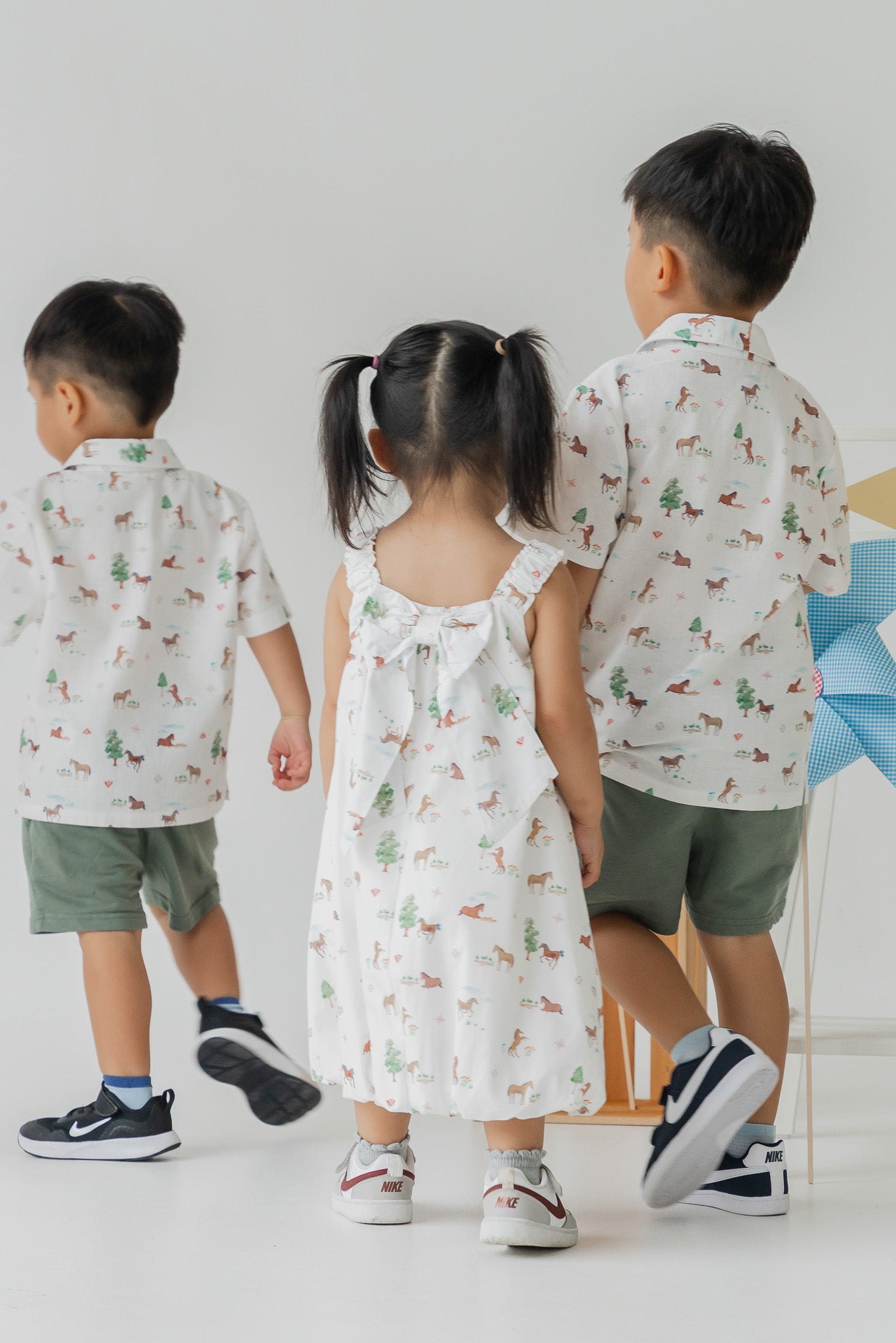 Fields of Gold Kid's Bubble Dress in Bloom