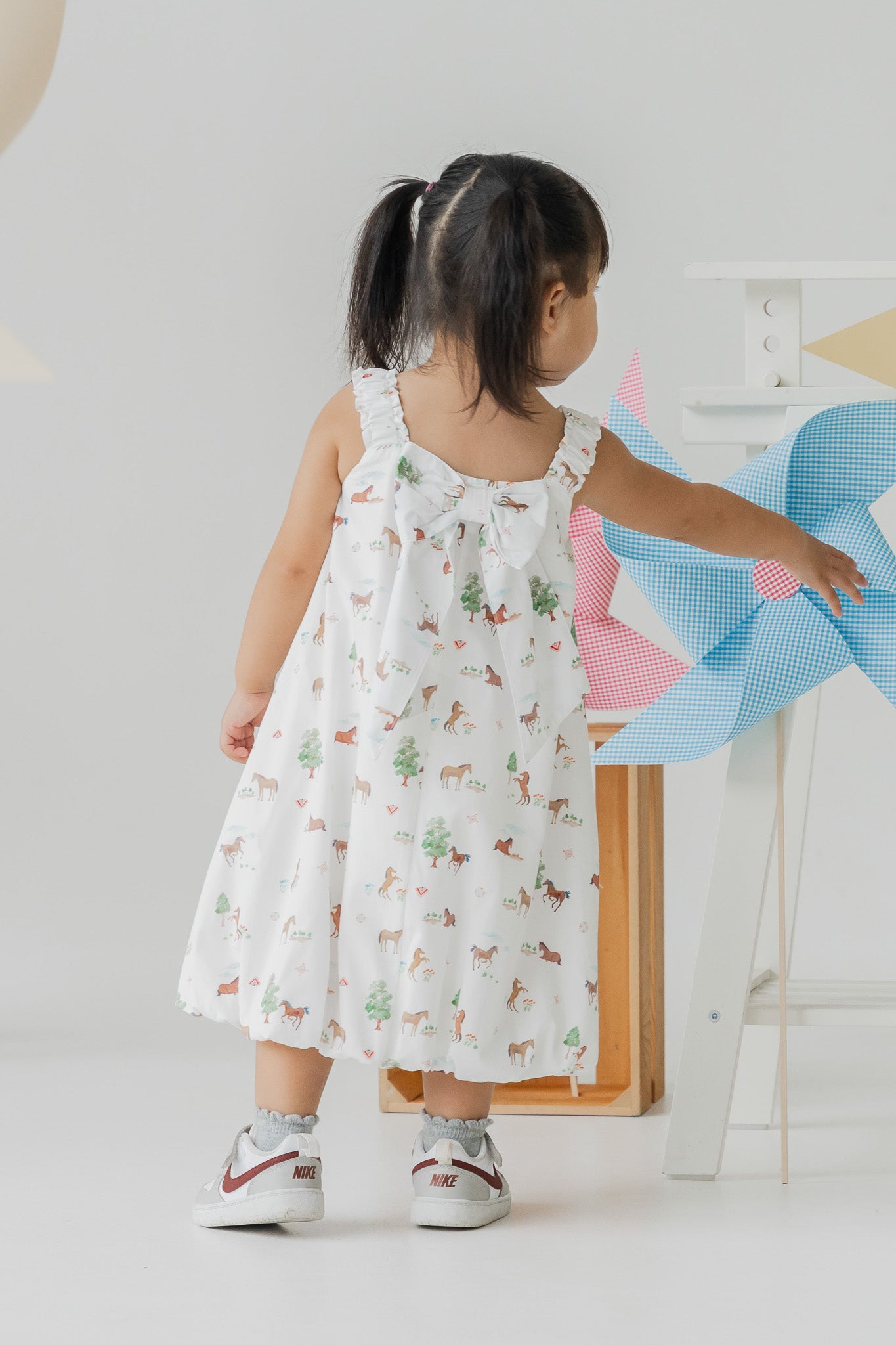 Fields of Gold Kid's Bubble Dress in Bloom
