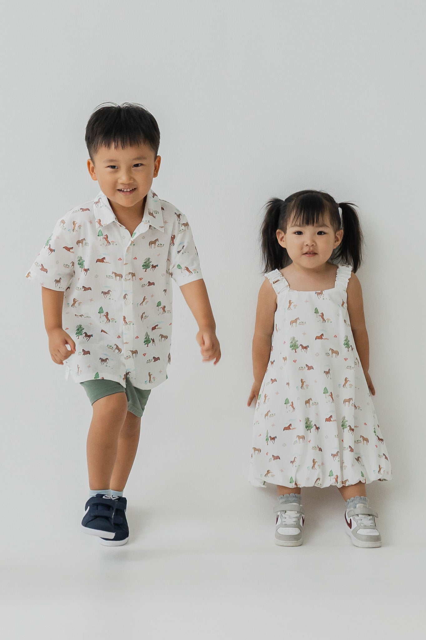 Fields of Gold Kid's Bubble Dress in Bloom
