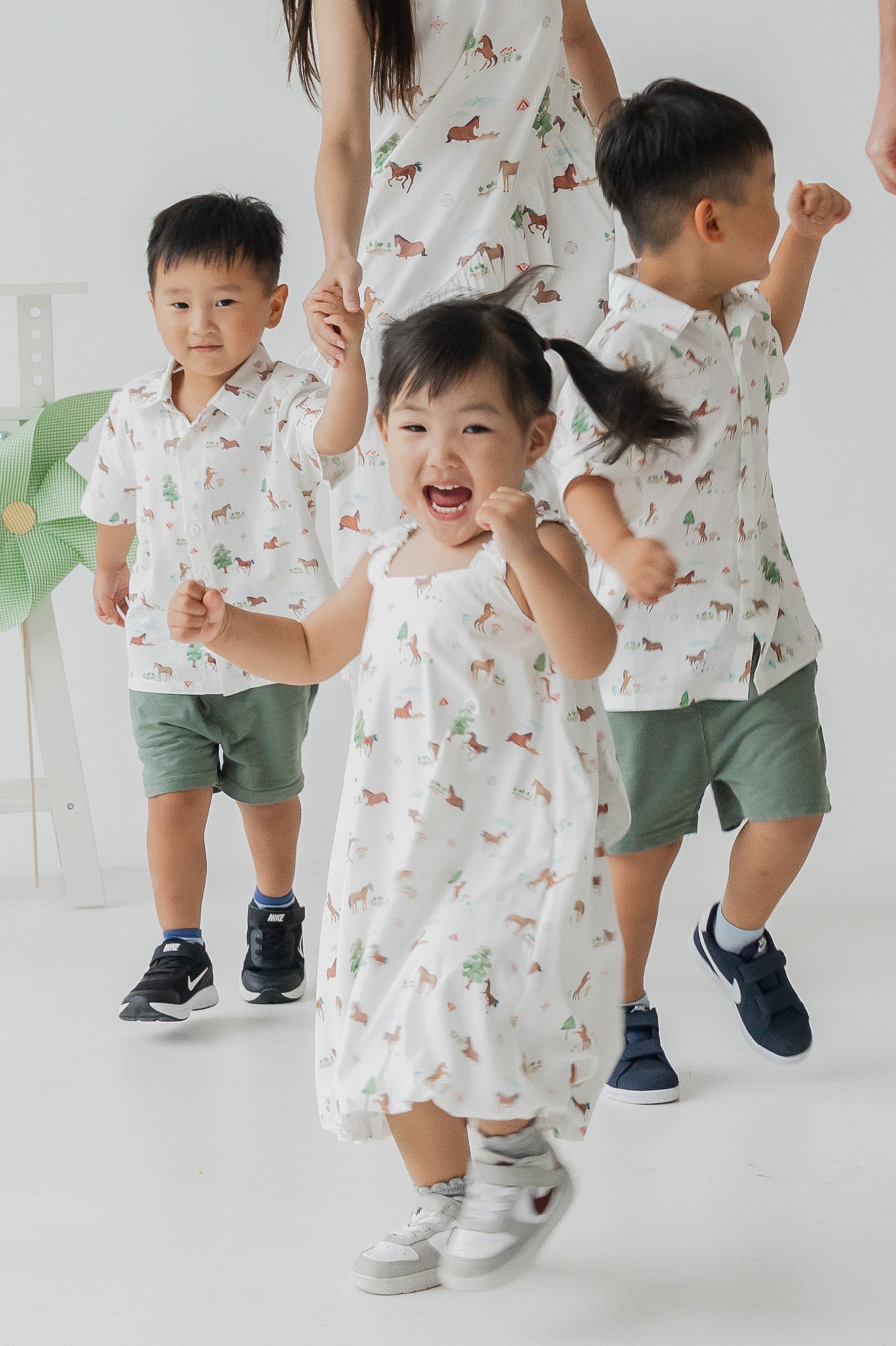 Fields of Gold Kid's Bubble Dress in Bloom