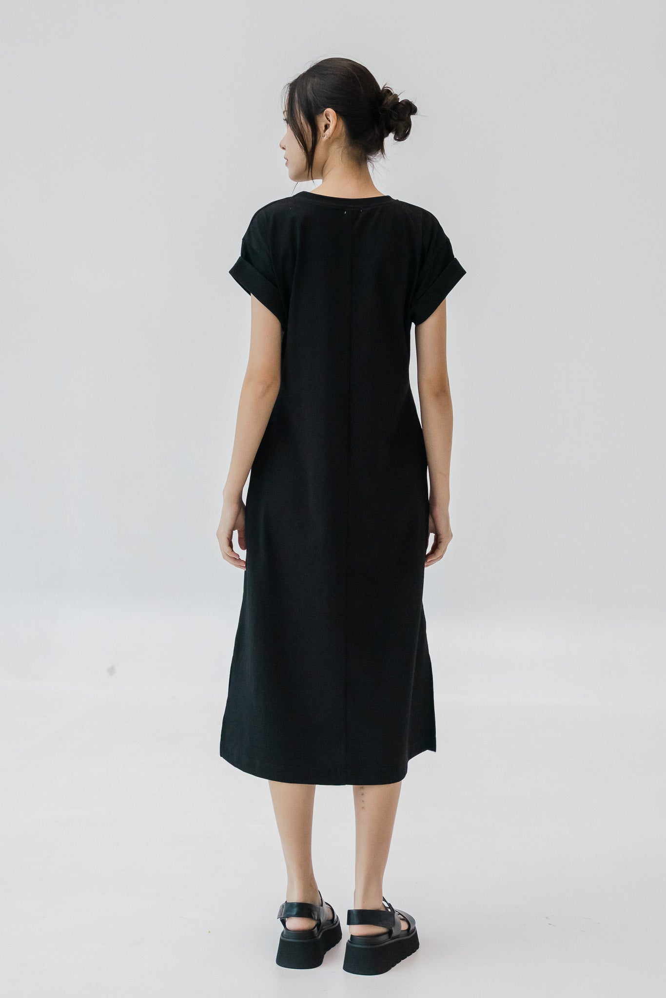 Astrid Jersey Dress in Black