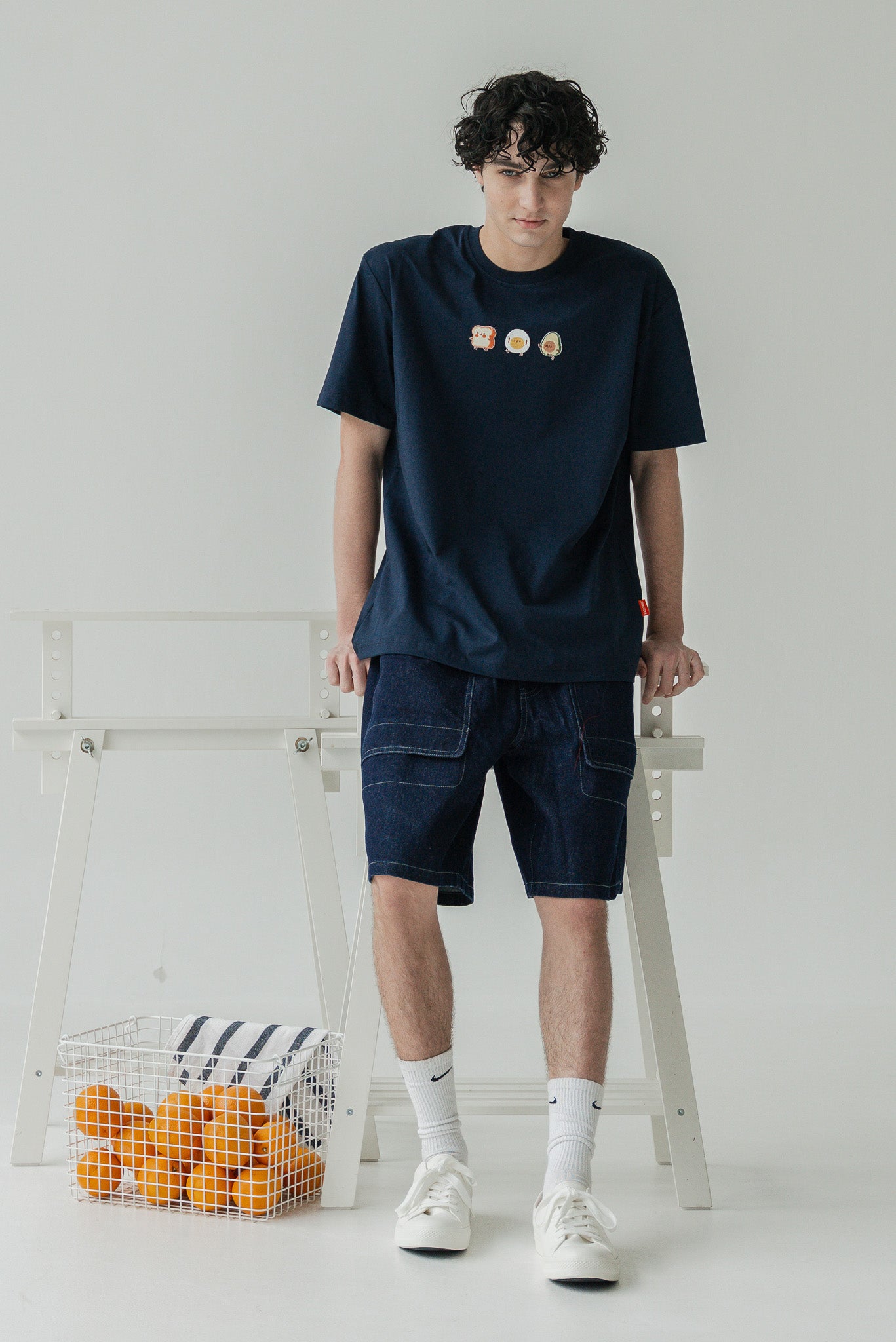 Breakfast Club Men's Tee in Navy