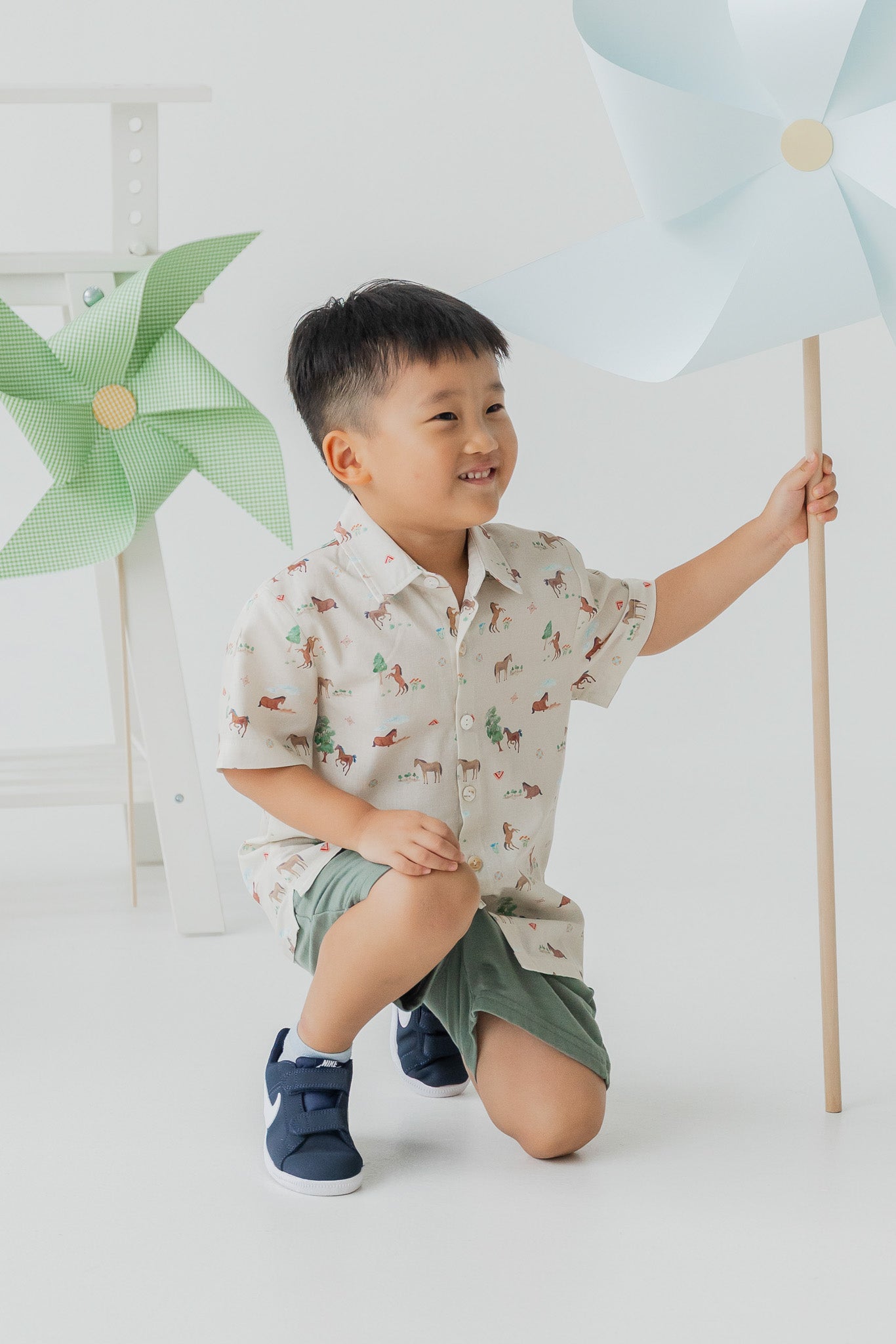 Fields of Gold Kid's Linen Shirt in Harvest