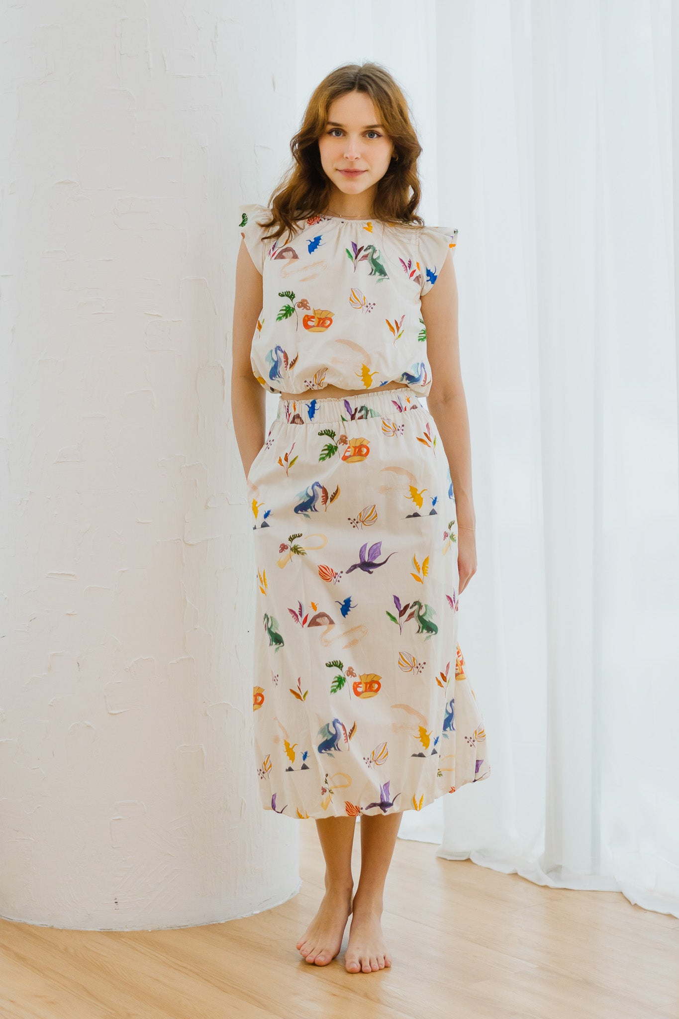 Legend Has It Bubble Hem Skirt in Earth