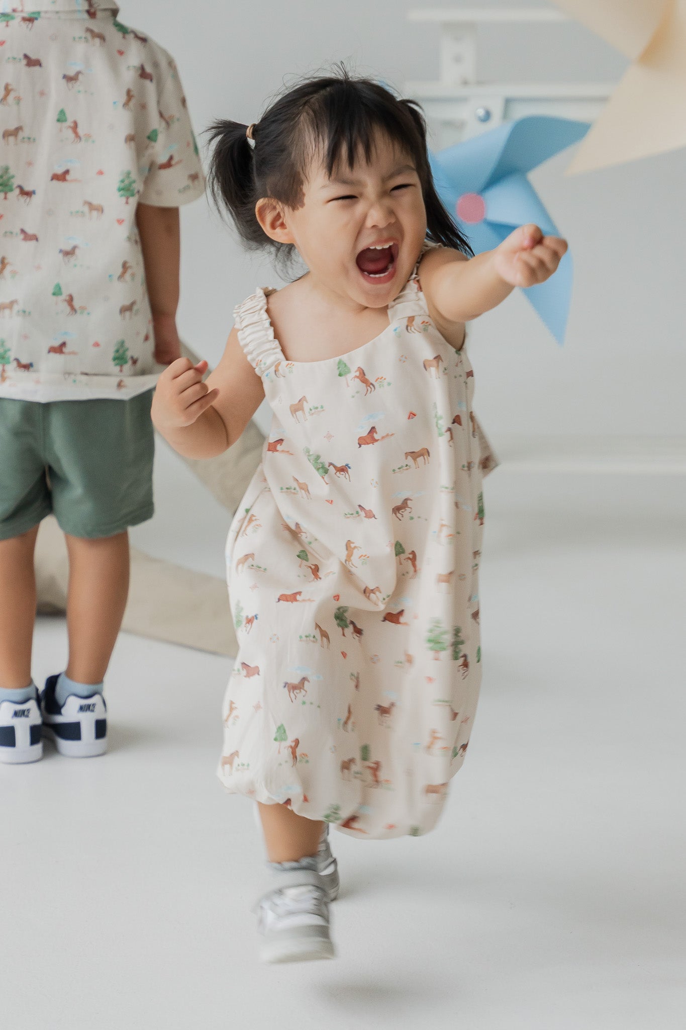 Fields of Gold Kid's Bubble Dress in Harvest