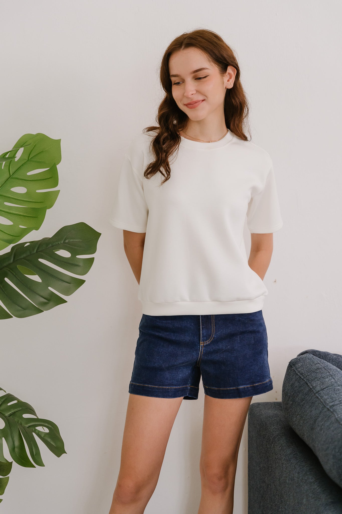 Core Essentials Boxy Tee in White