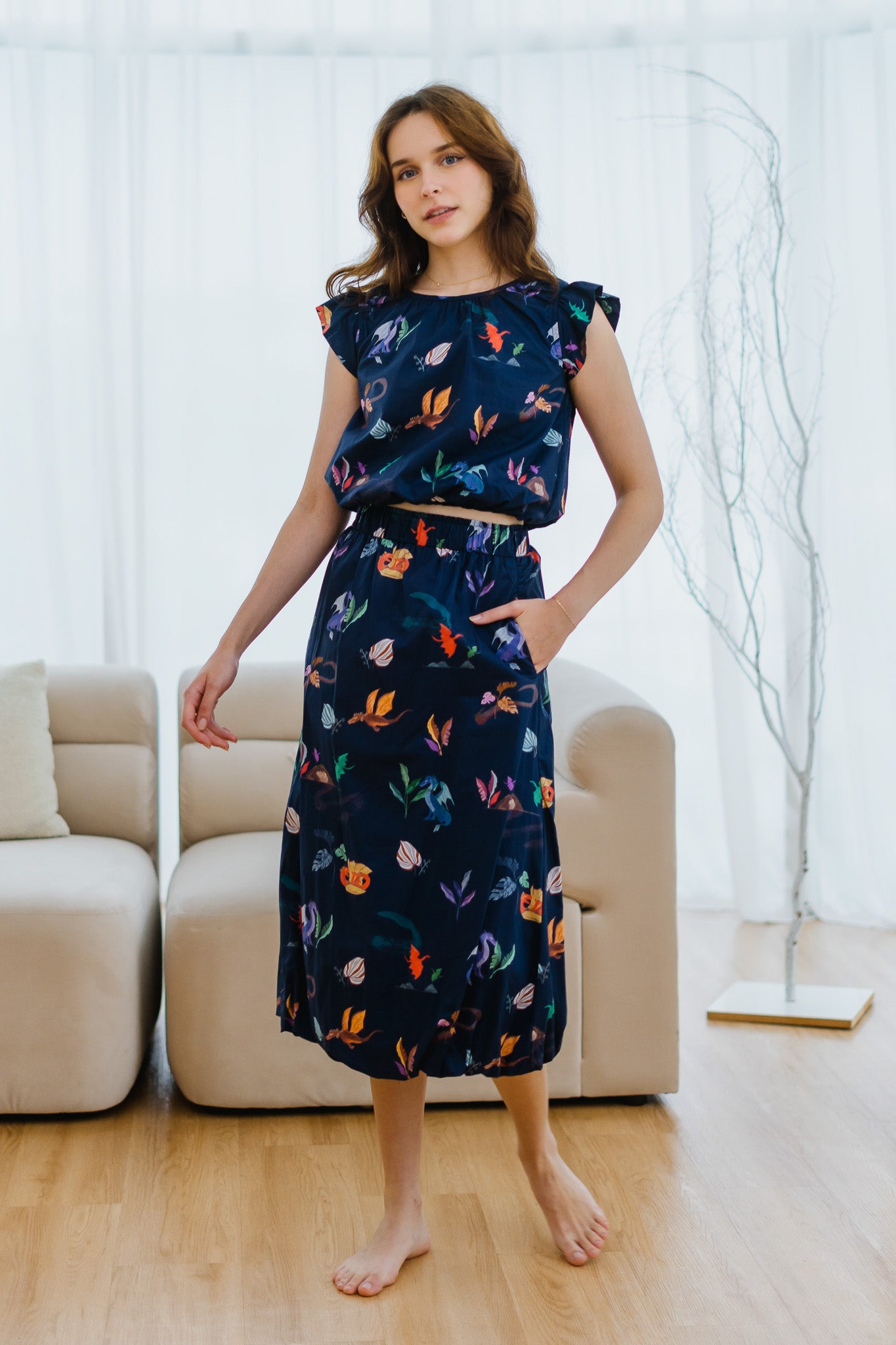 Legend Has It Bubble Hem Skirt in Heaven