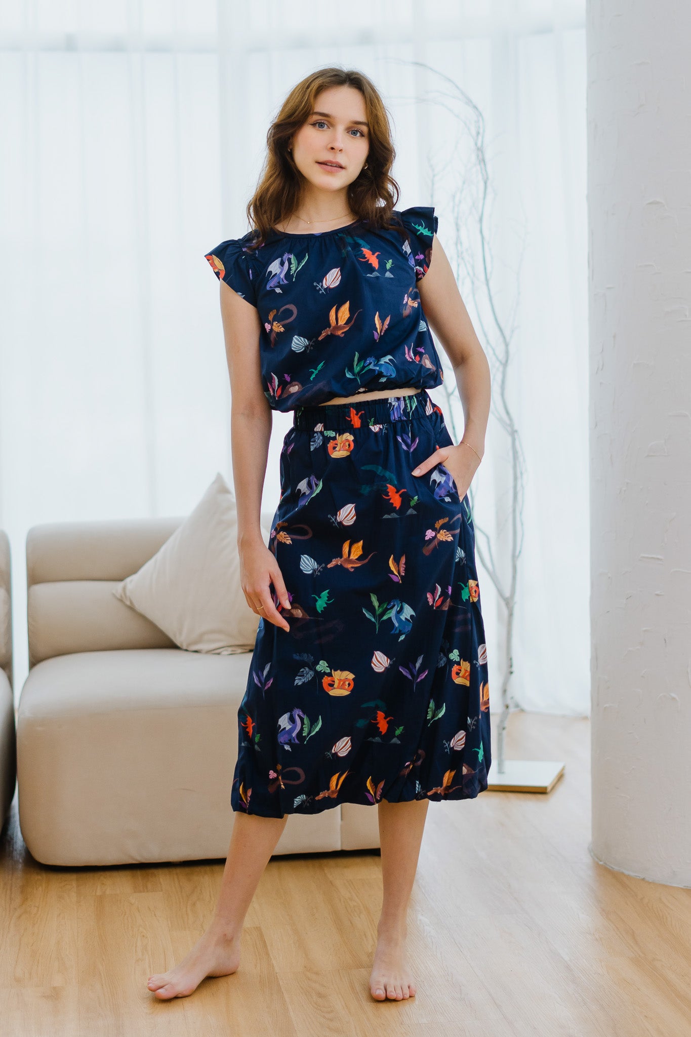 Legend Has It Bubble Hem Skirt in Heaven