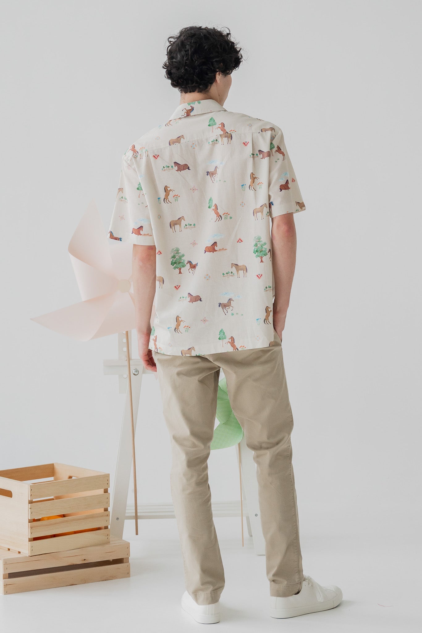 Fields of Gold Men's Linen Shirt in Harvest