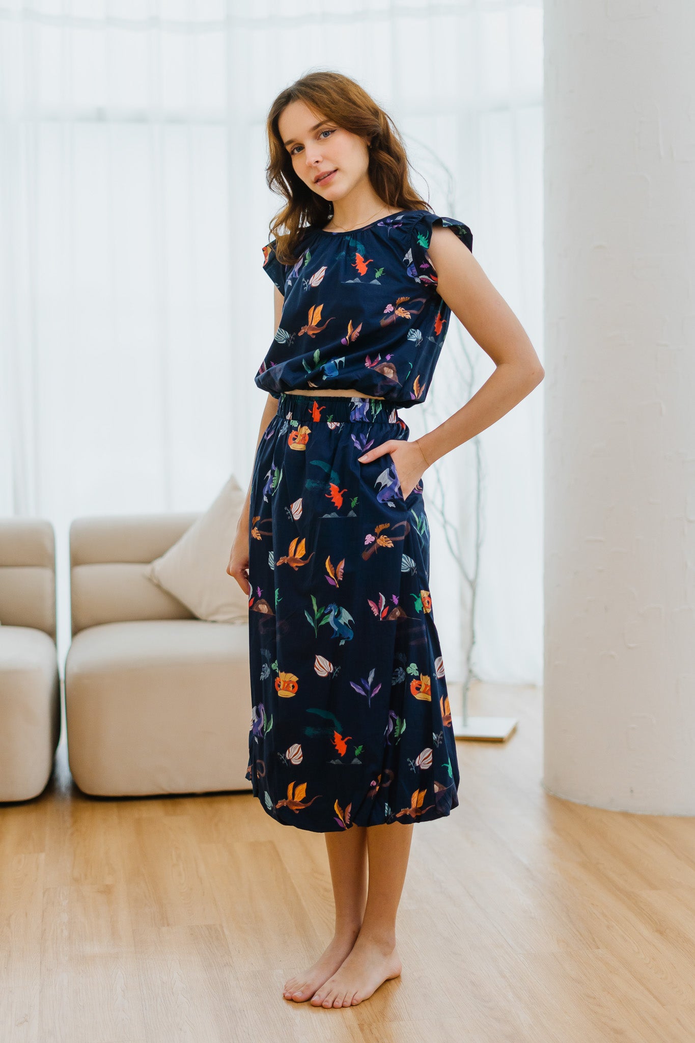 Legend Has It Bubble Hem Skirt in Heaven