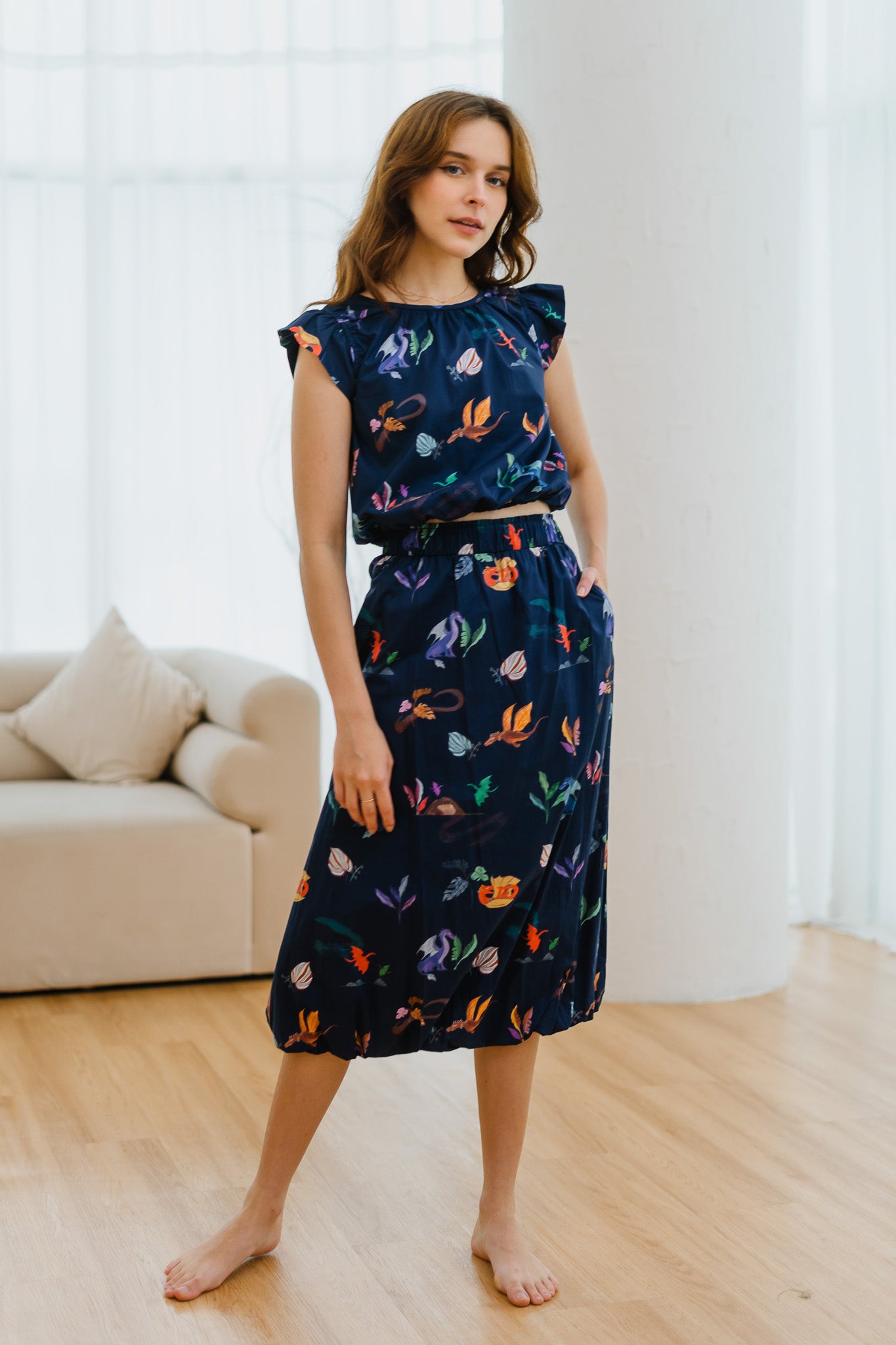 Legend Has It Bubble Hem Skirt in Heaven