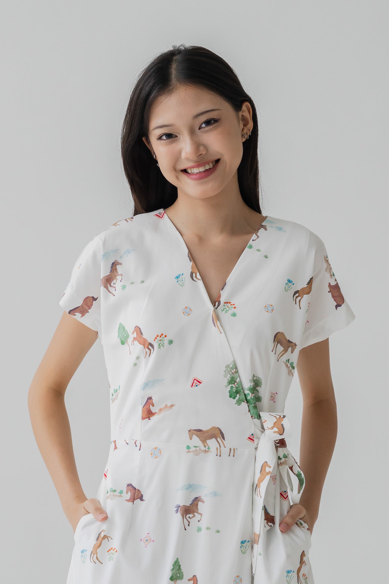 Fields of Gold Wrap Dress in Bloom