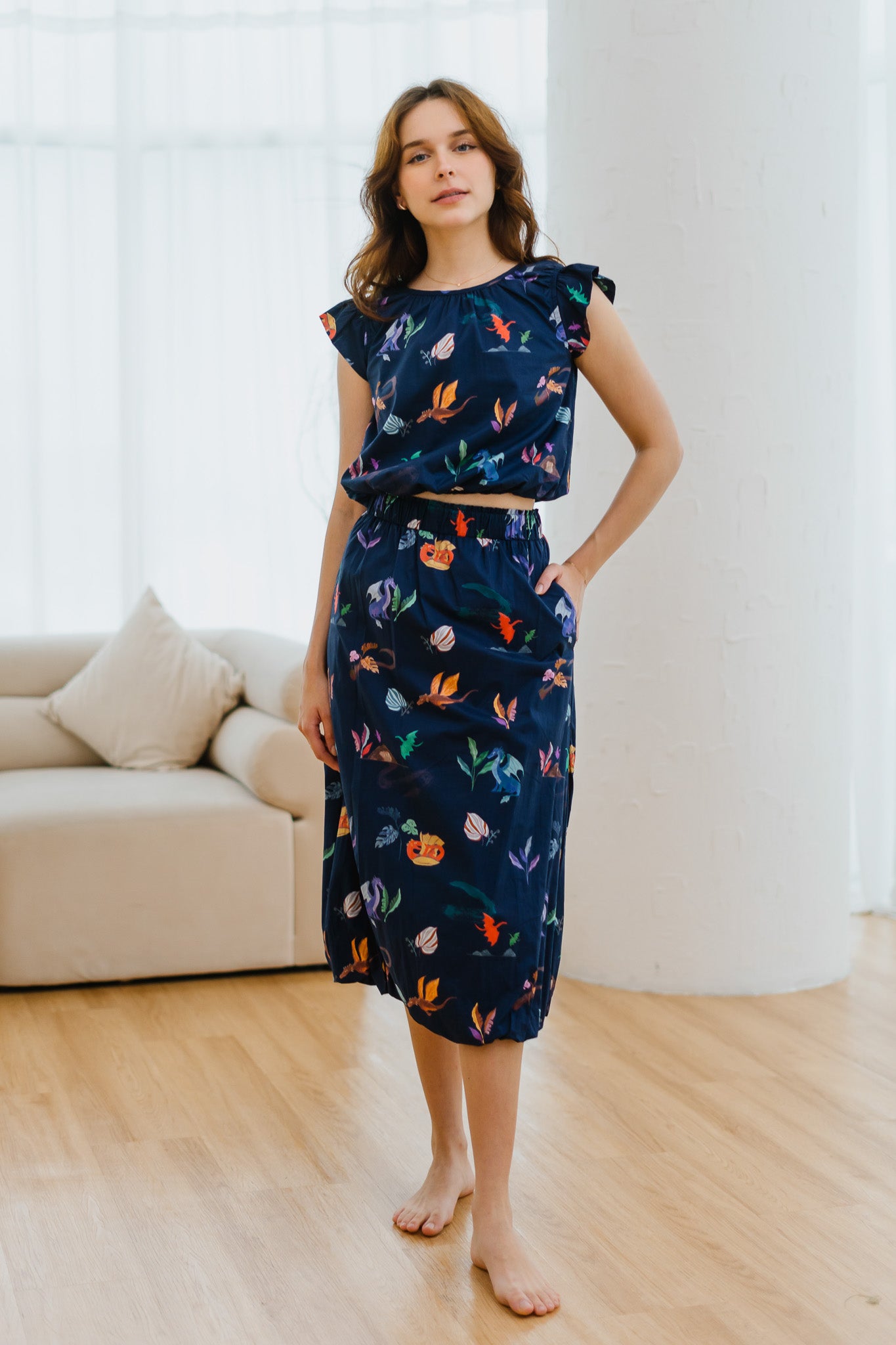 Legend Has It Bubble Hem Skirt in Heaven