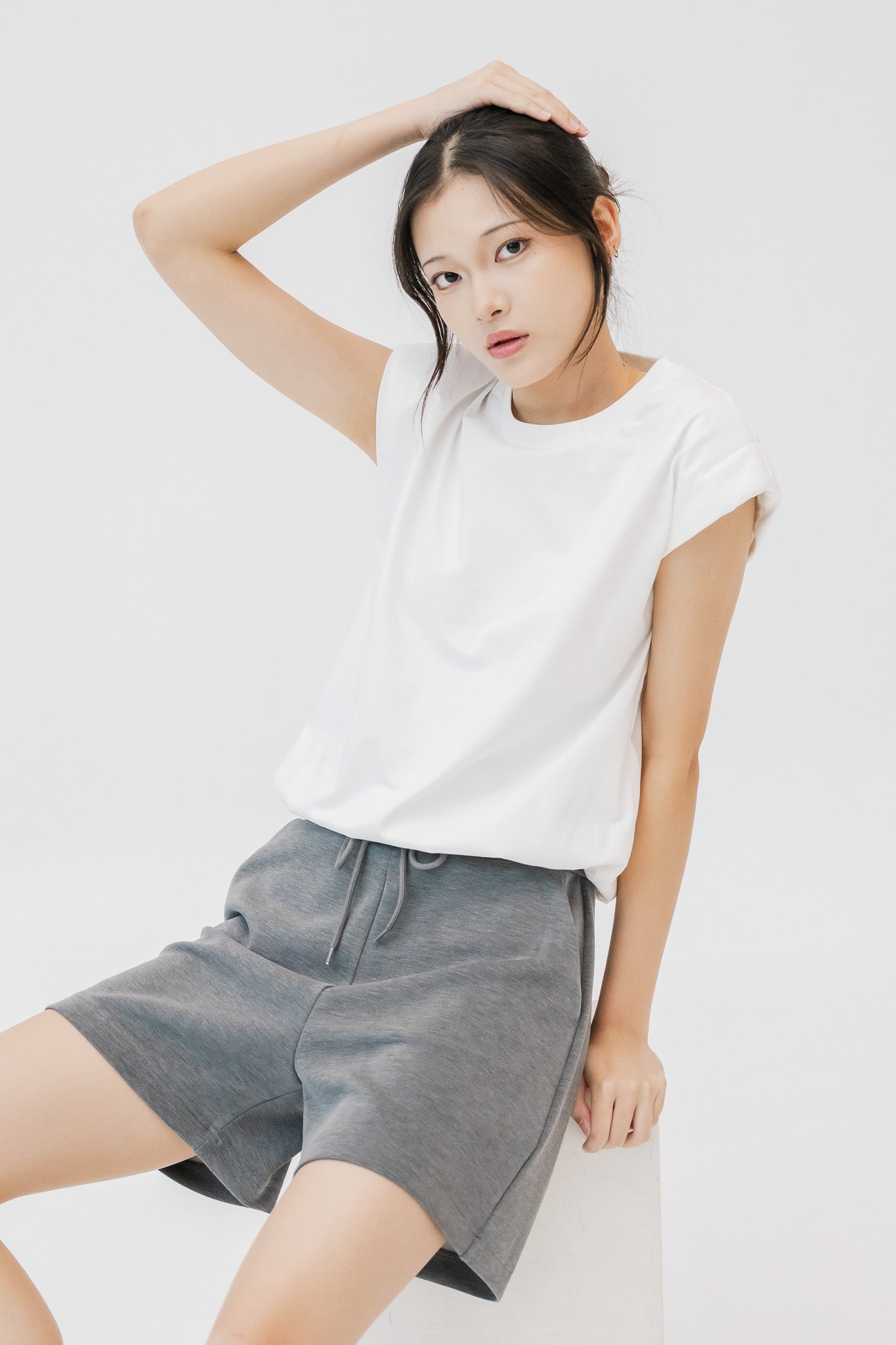 Oversized Muscle Tee in White
