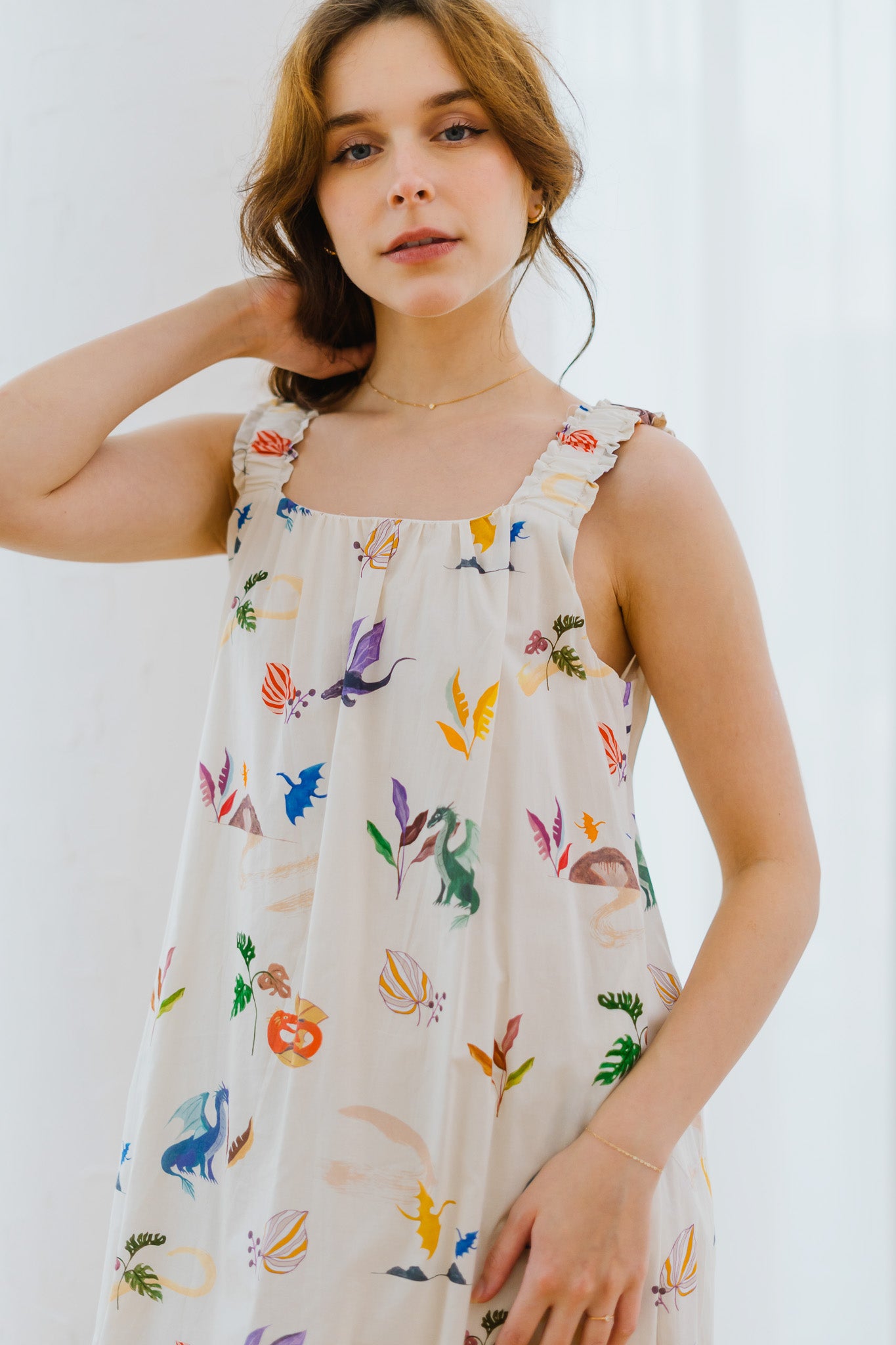 Legend Has It Sleeveless Bubble Hem Dress in Earth