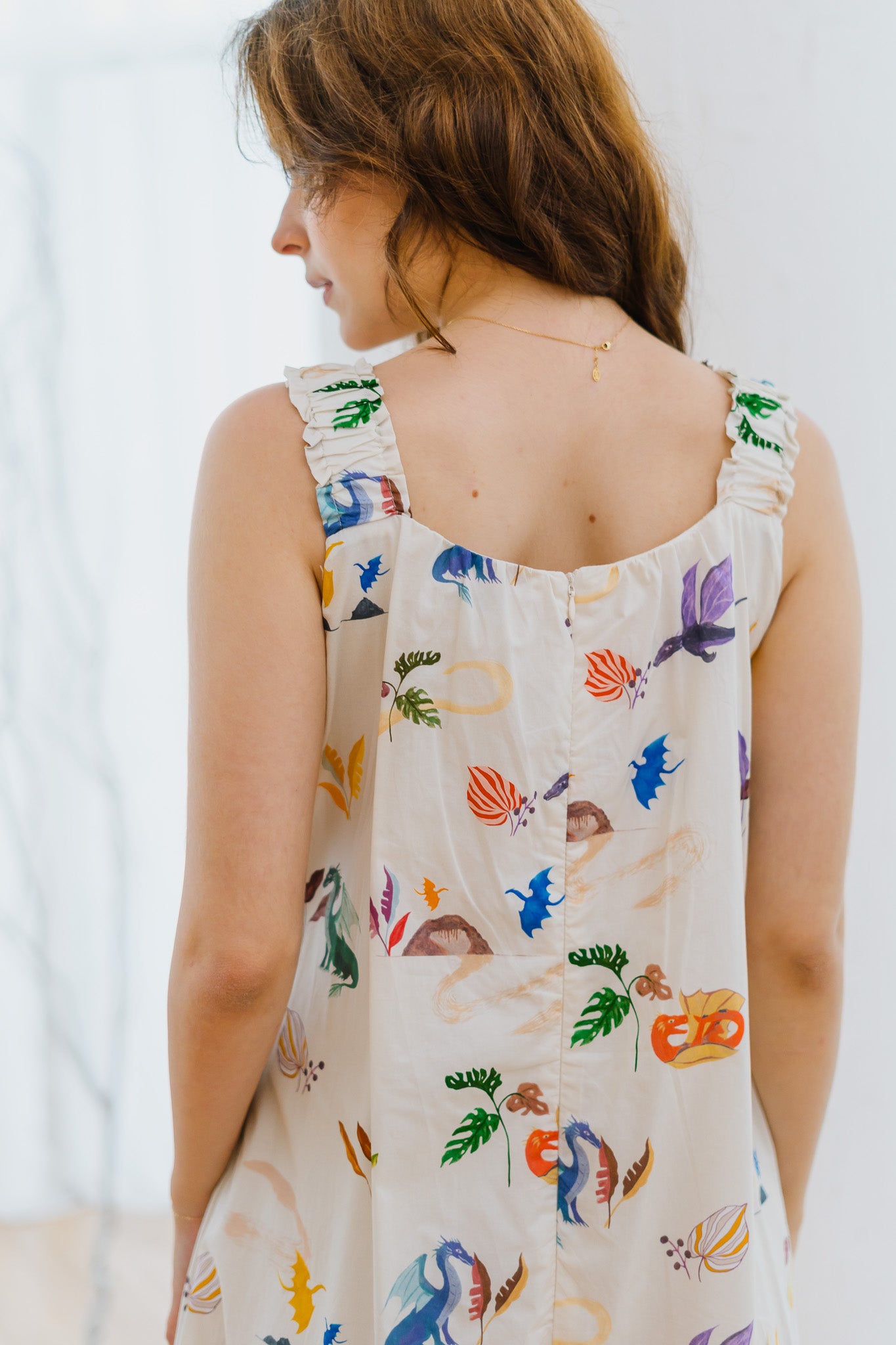 Legend Has It Sleeveless Bubble Hem Dress in Earth