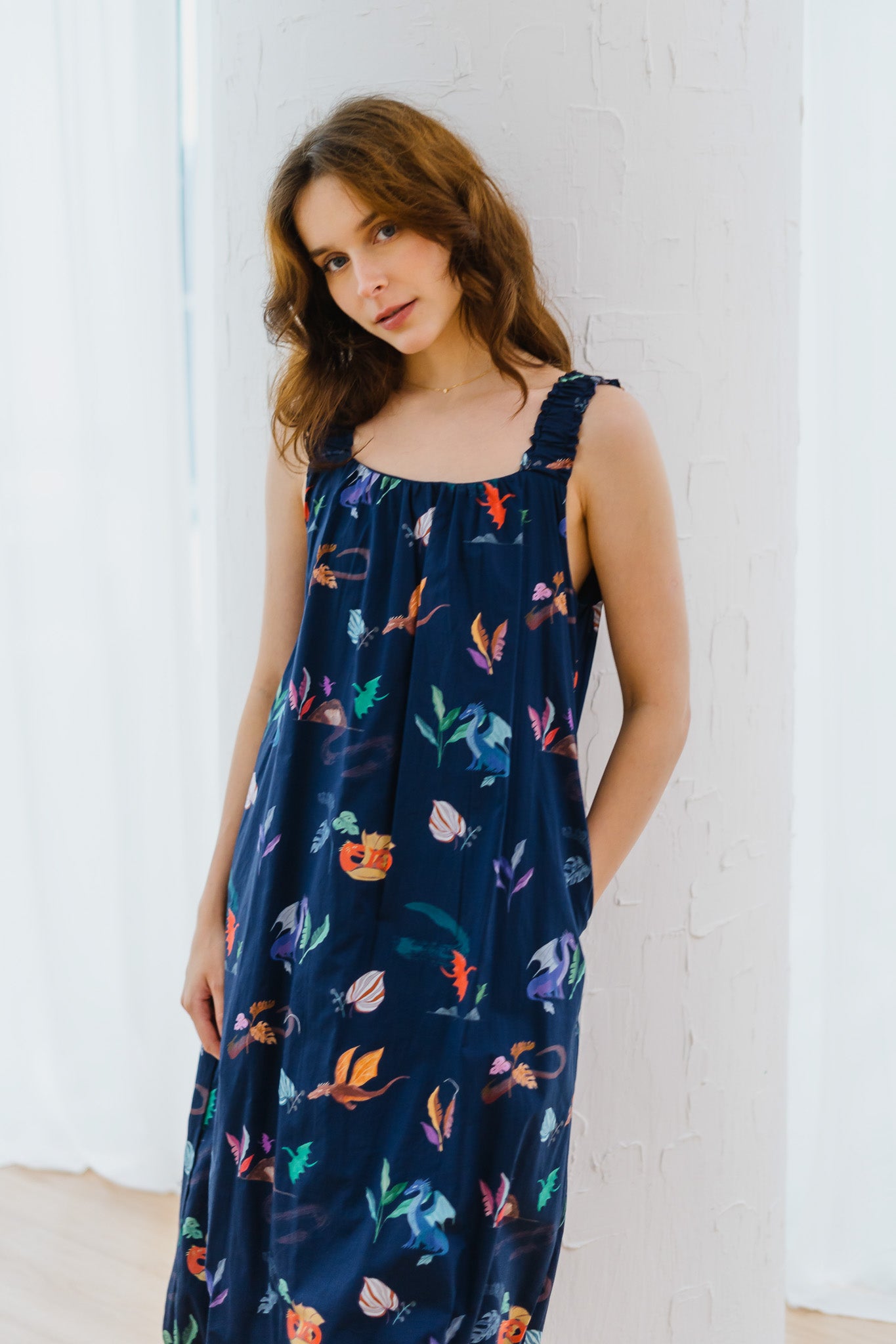 Legend Has It Sleeveless Bubble Hem Dress in Heaven