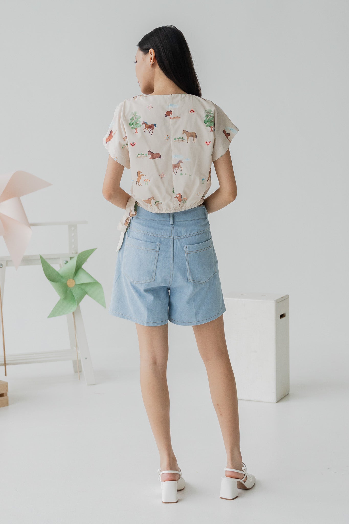 Fields of Gold Wrap Cropped Top in Harvest