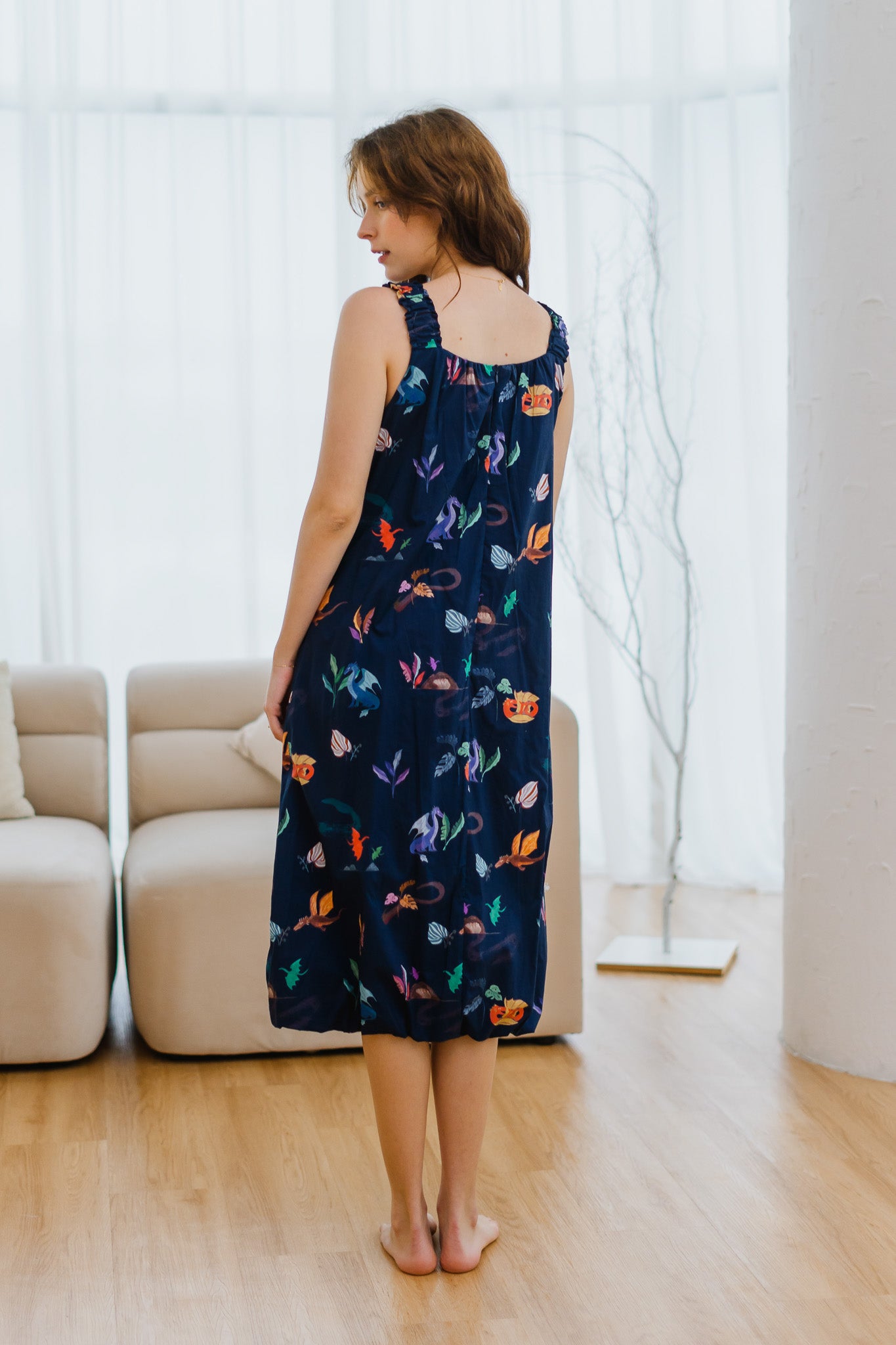 Legend Has It Sleeveless Bubble Hem Dress in Heaven