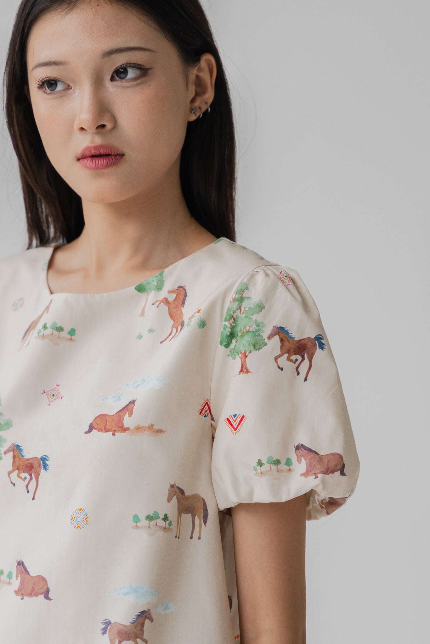 Fields of Gold Sleeved Blouse in Harvest