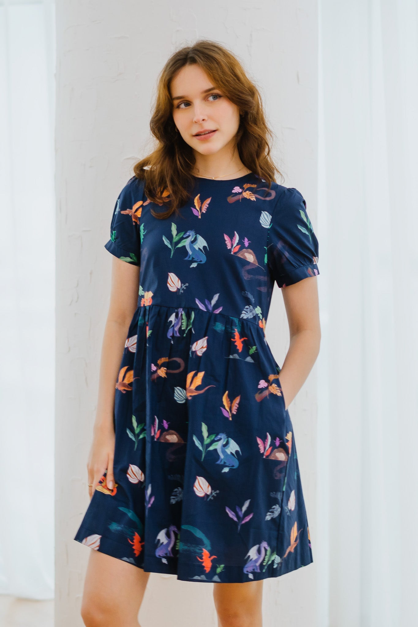 Legend Has It Sleeved Babydoll Dress in Heaven