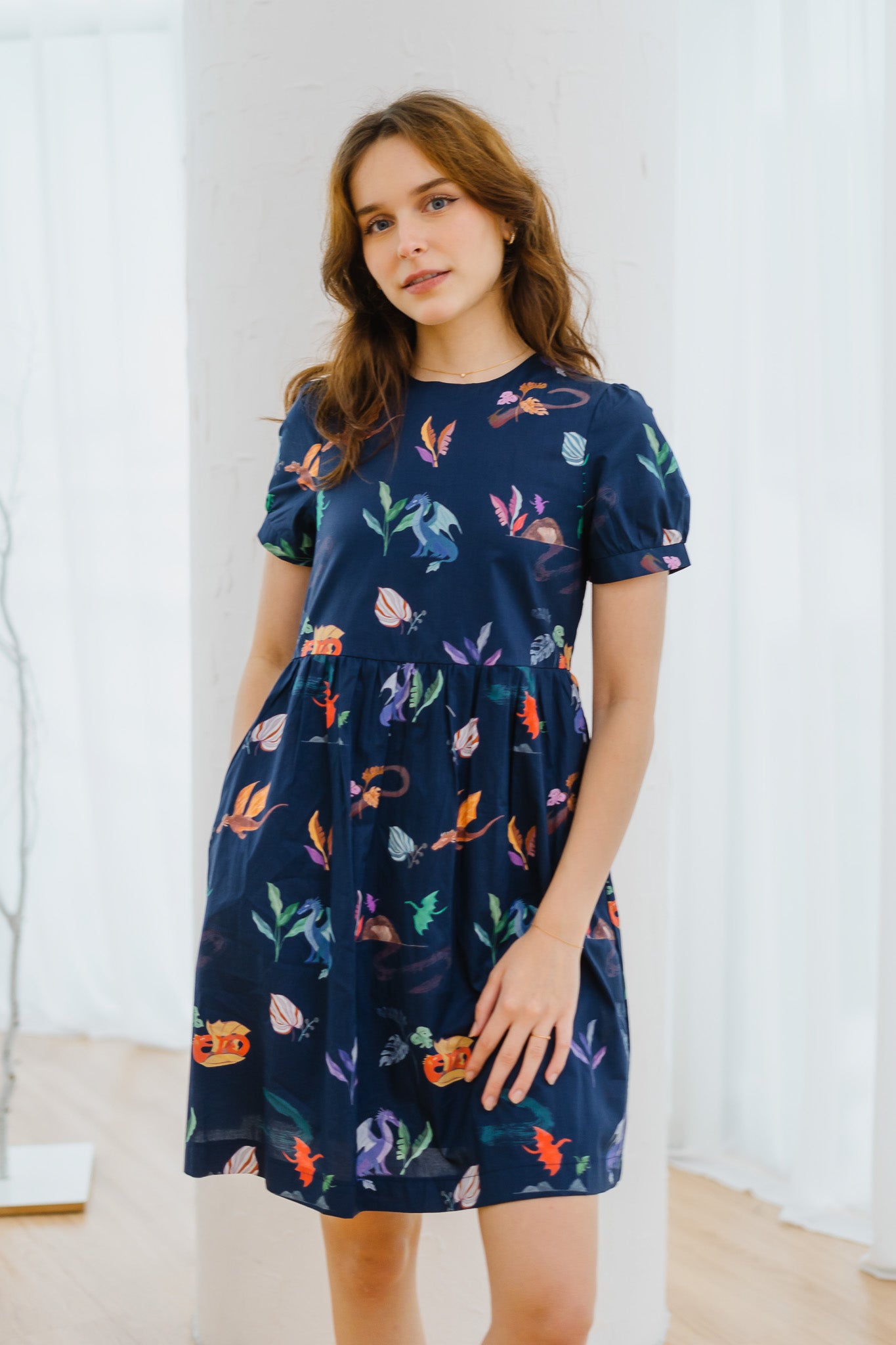 Legend Has It Sleeved Babydoll Dress in Heaven