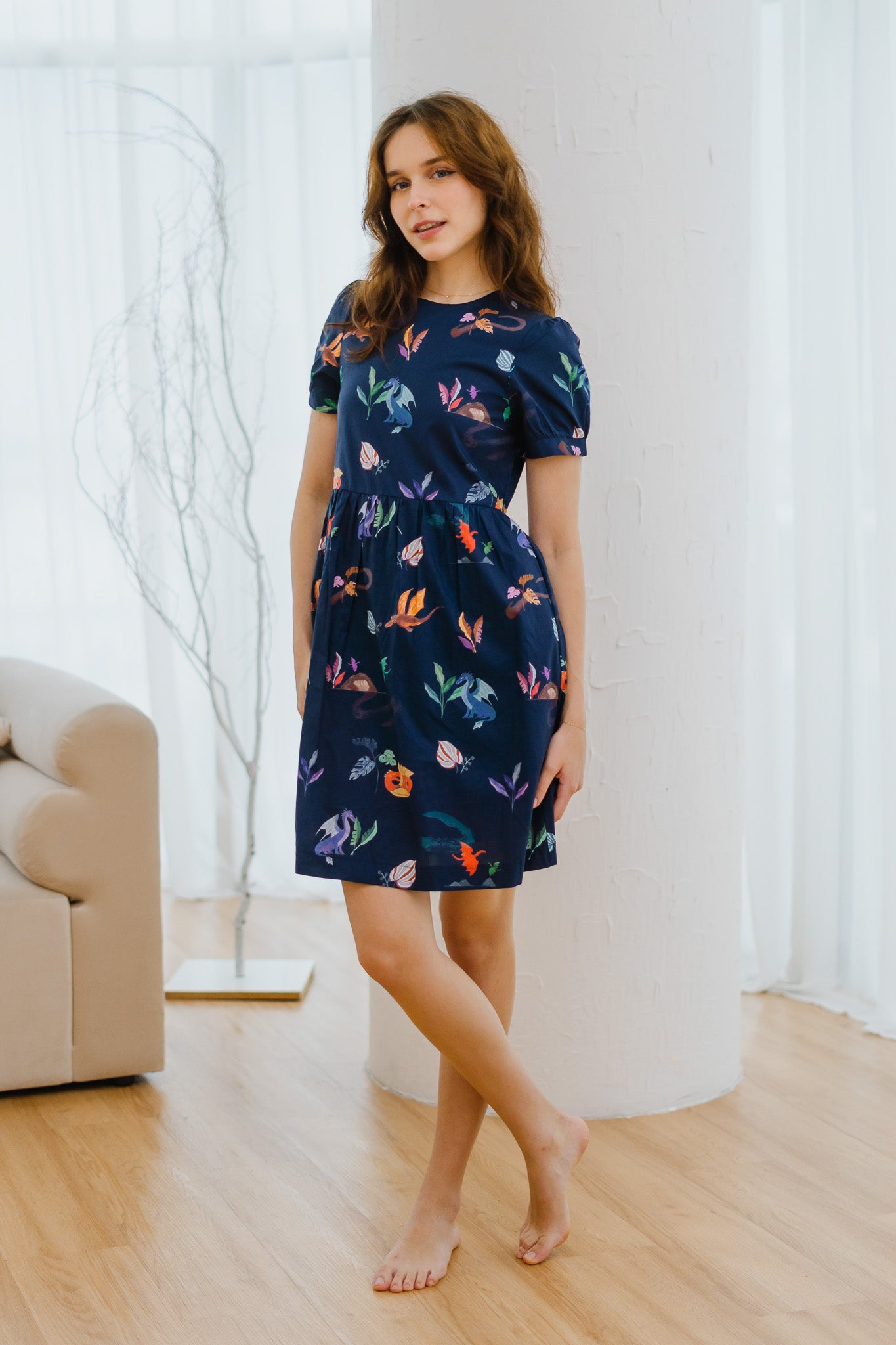 Legend Has It Sleeved Babydoll Dress in Heaven