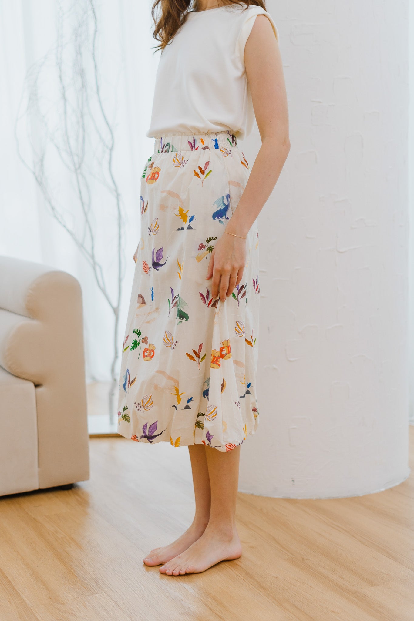 Legend Has It Bubble Hem Skirt in Earth