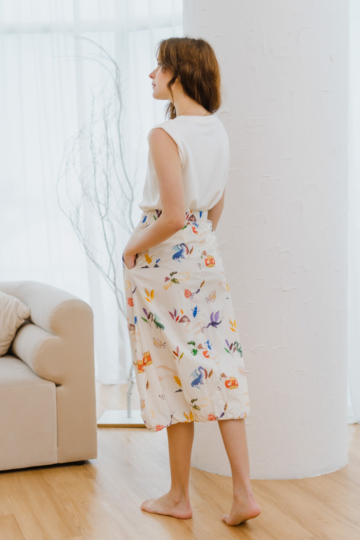 Legend Has It Bubble Hem Skirt in Earth