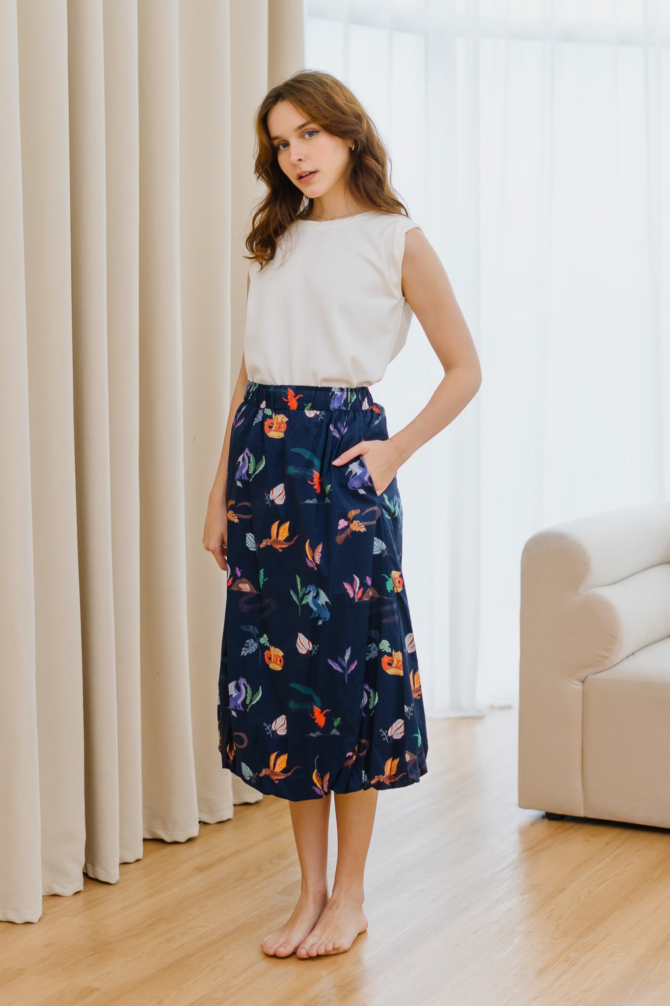 Legend Has It Bubble Hem Skirt in Heaven