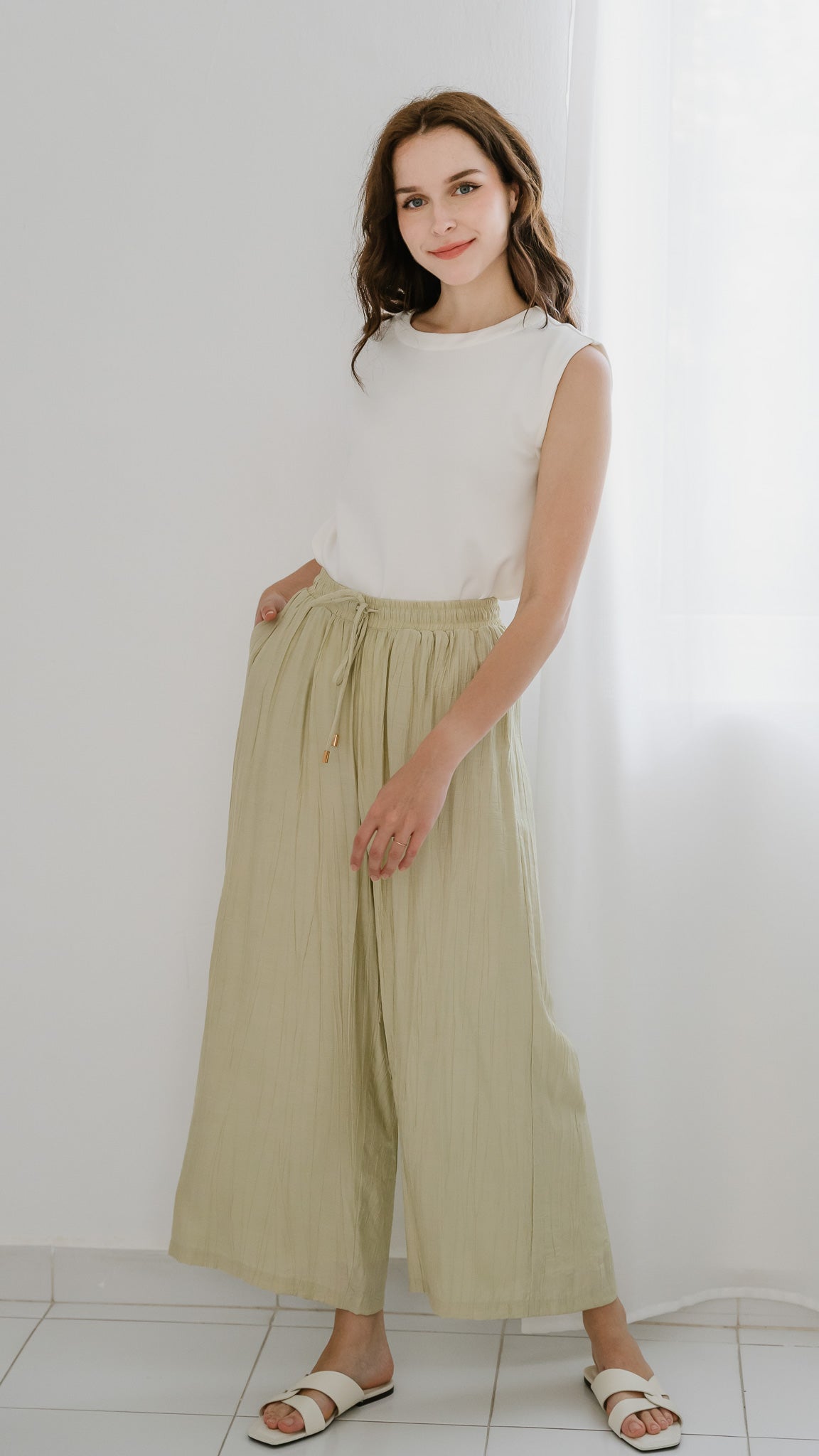 Chill Out Relaxed Fit Pants in Sage