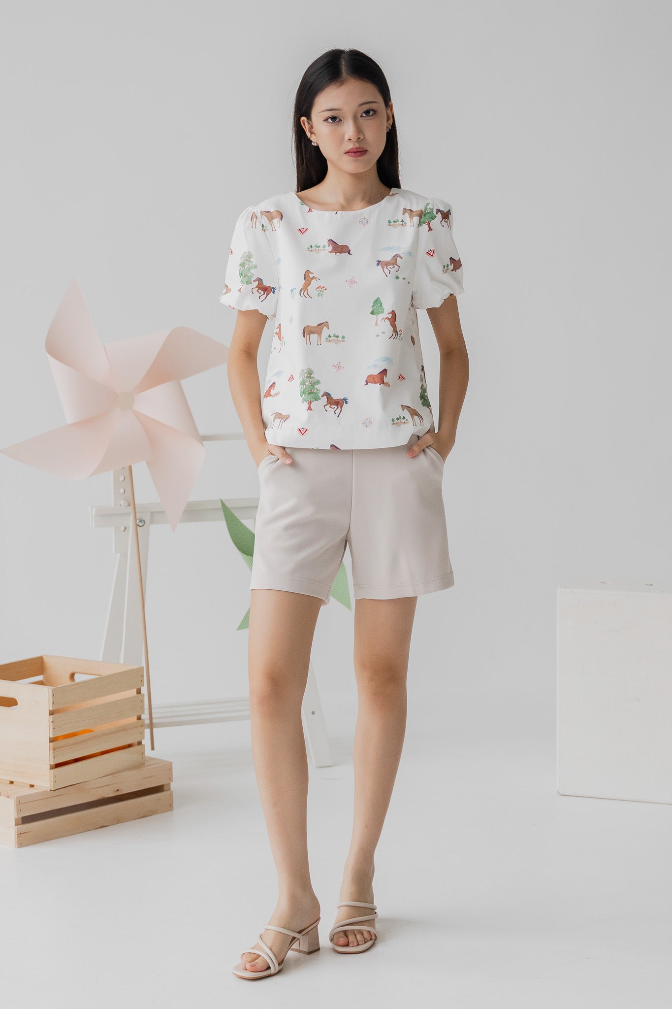 Fields of Gold Sleeved Blouse in Bloom