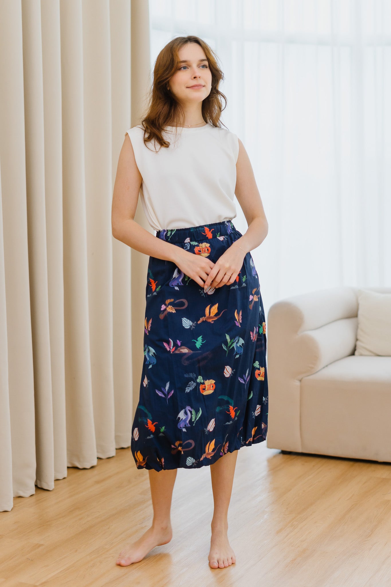 Legend Has It Bubble Hem Skirt in Heaven