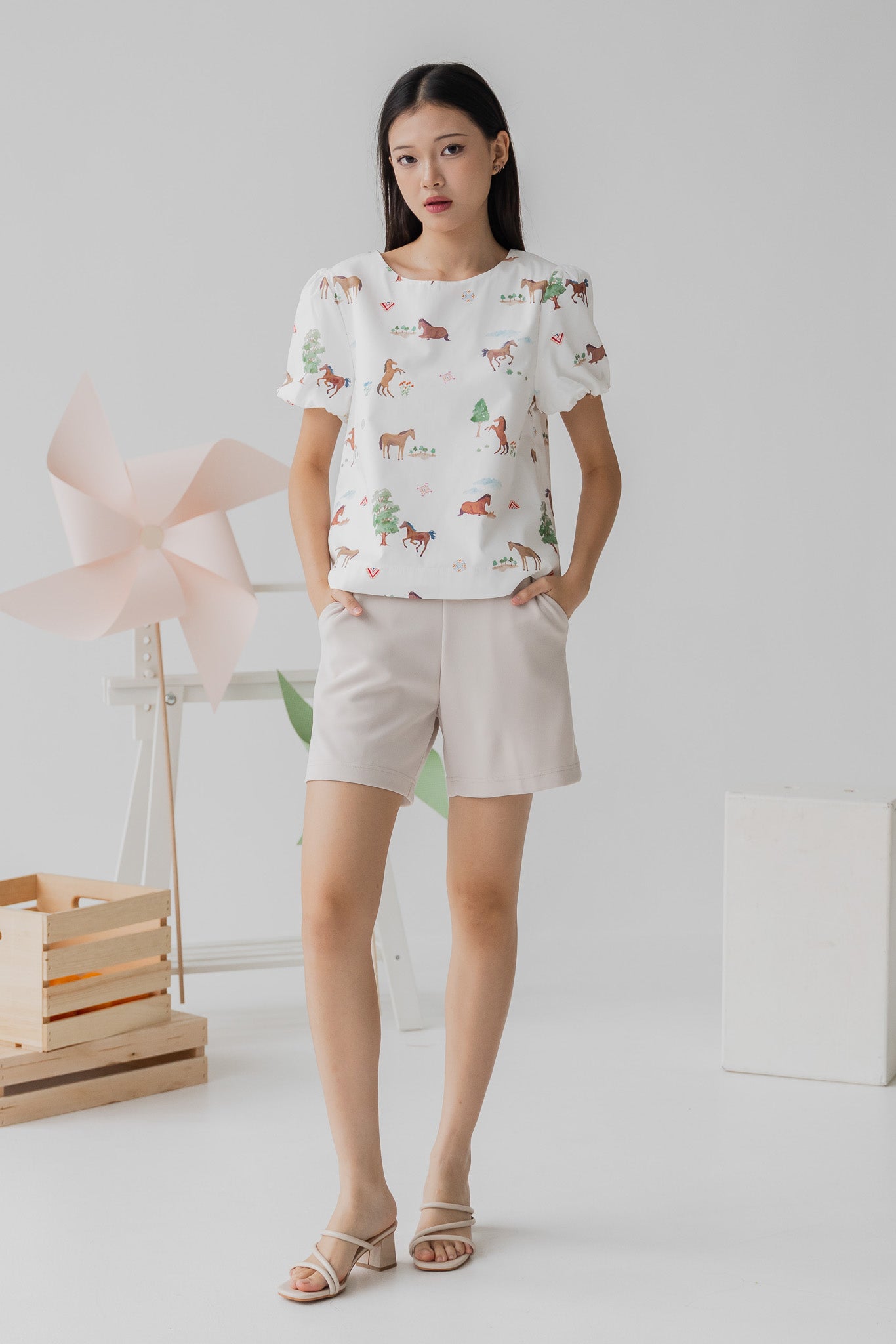 Fields of Gold Sleeved Blouse in Bloom