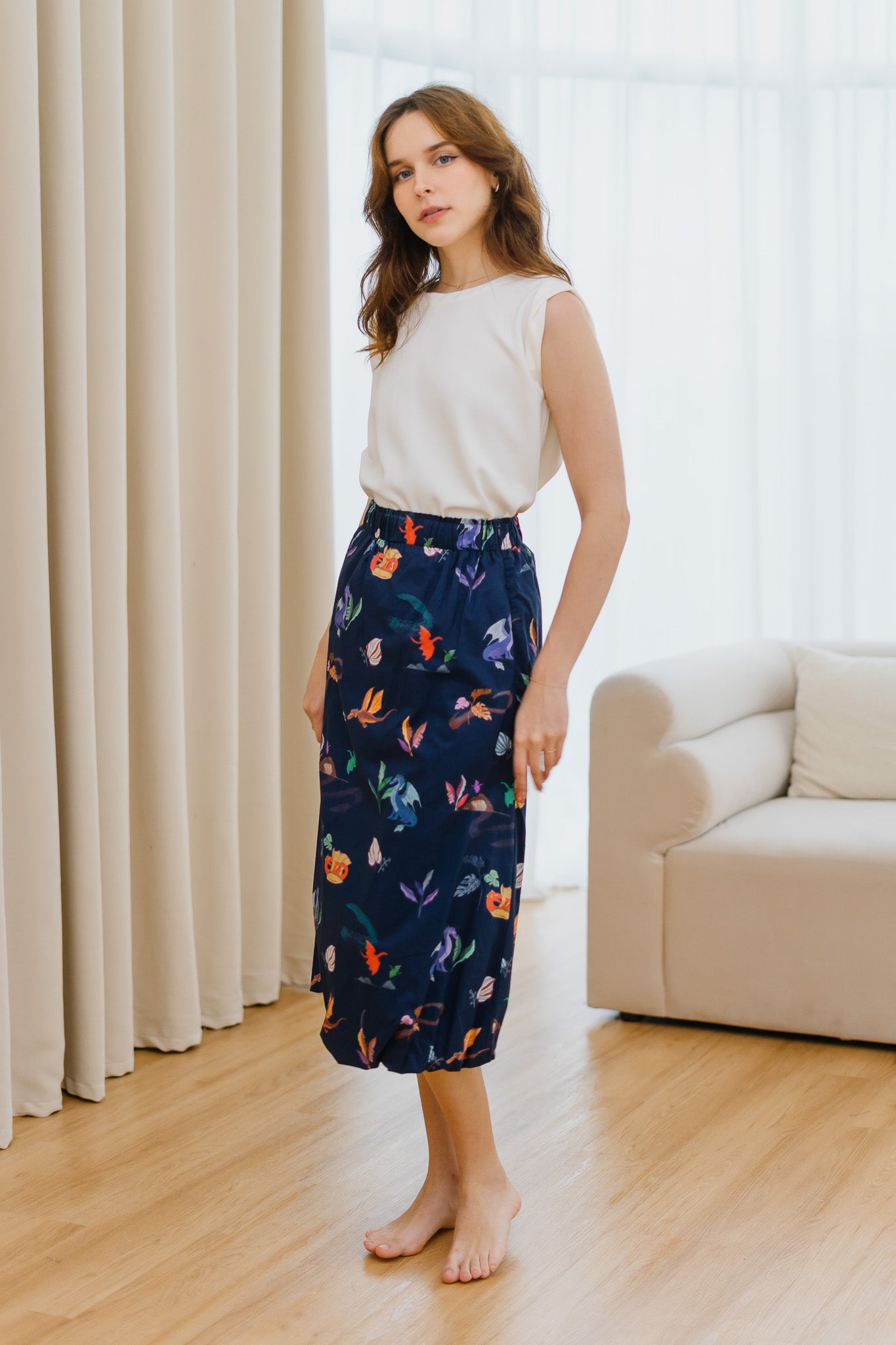 Legend Has It Bubble Hem Skirt in Heaven