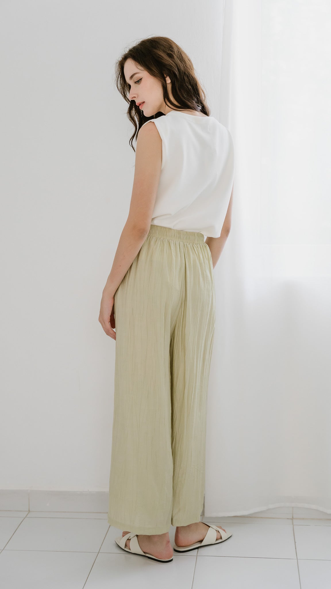 Chill Out Relaxed Fit Pants in Sage
