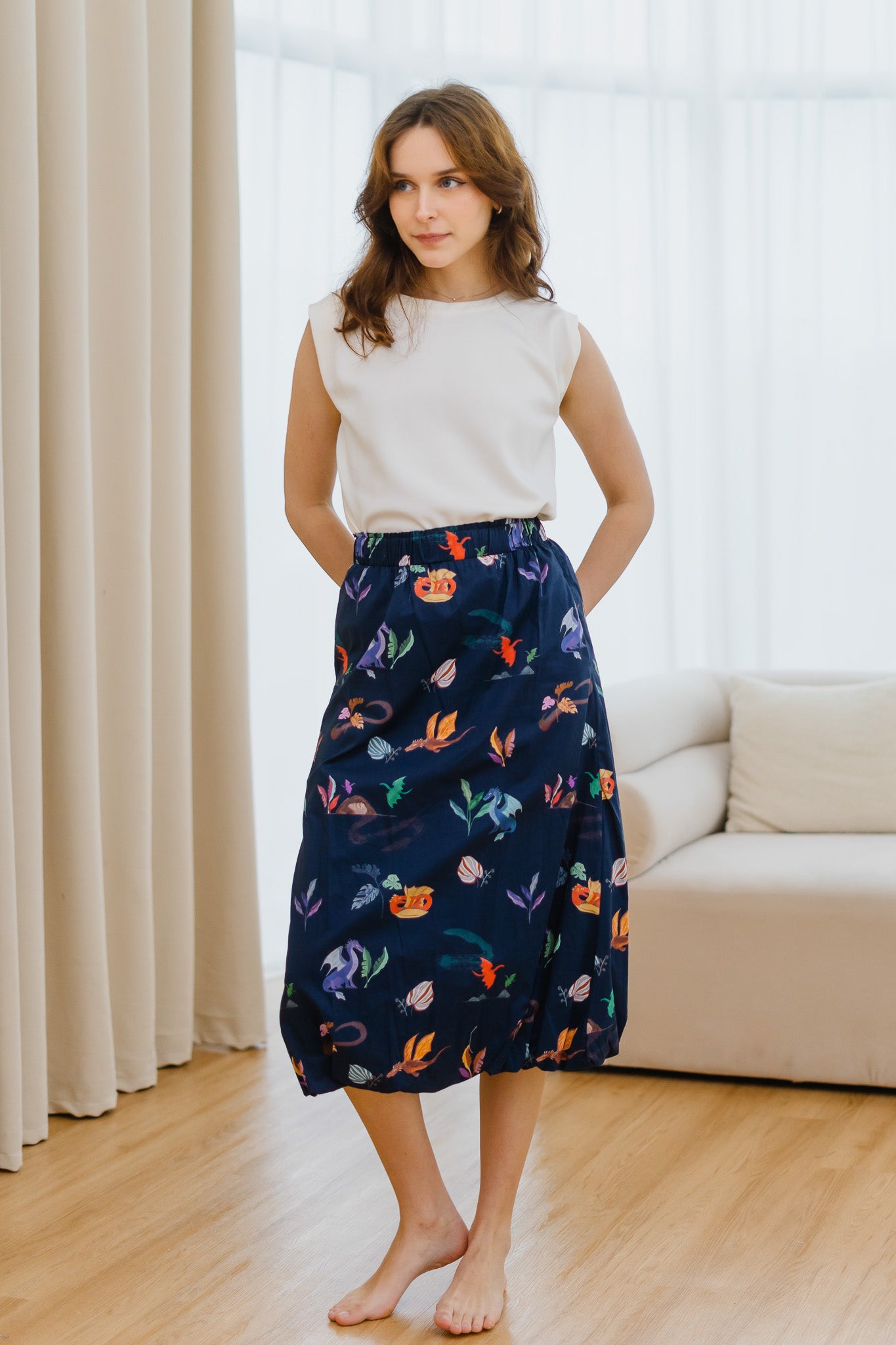 Legend Has It Bubble Hem Skirt in Heaven