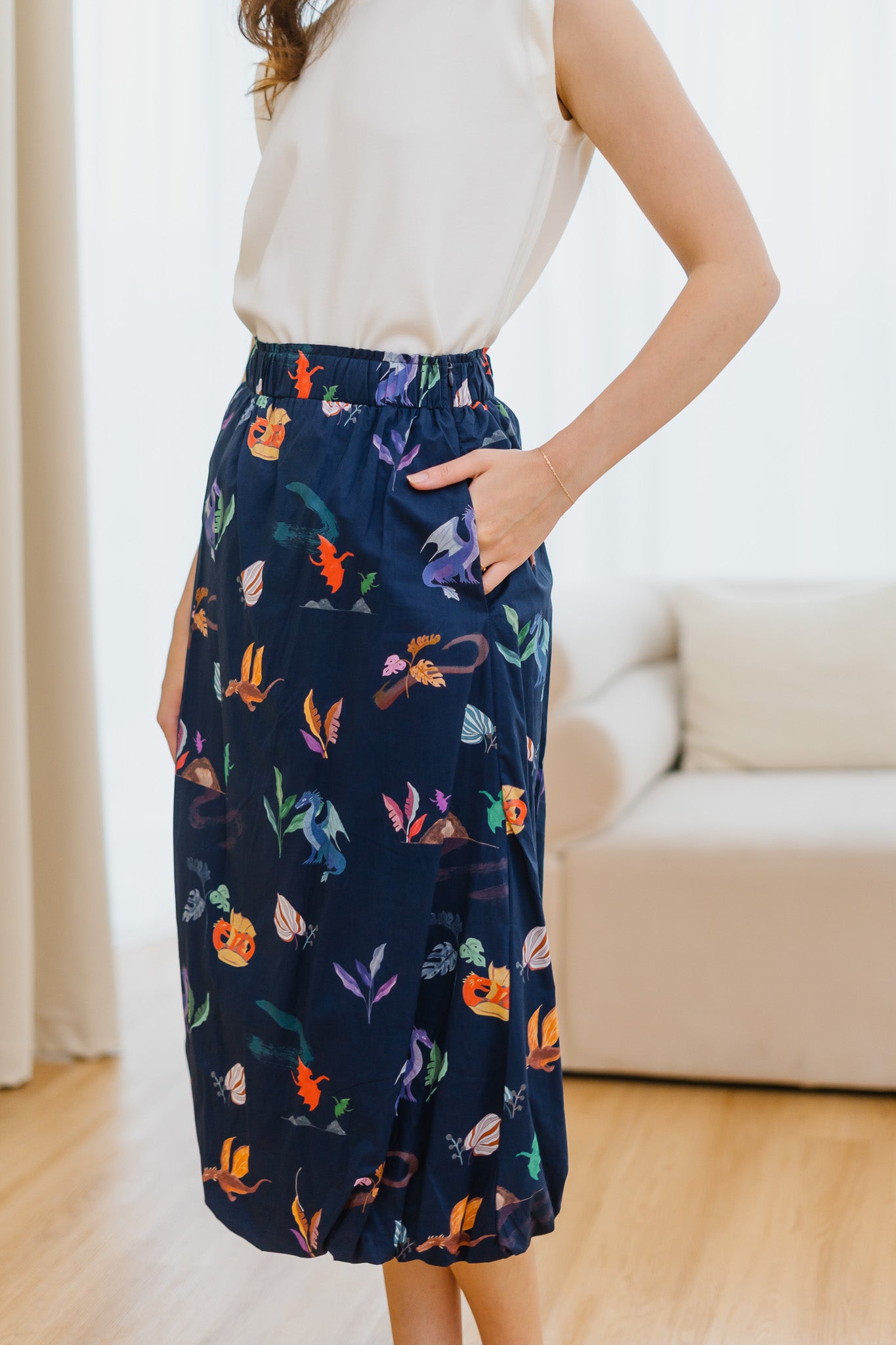 Legend Has It Bubble Hem Skirt in Heaven