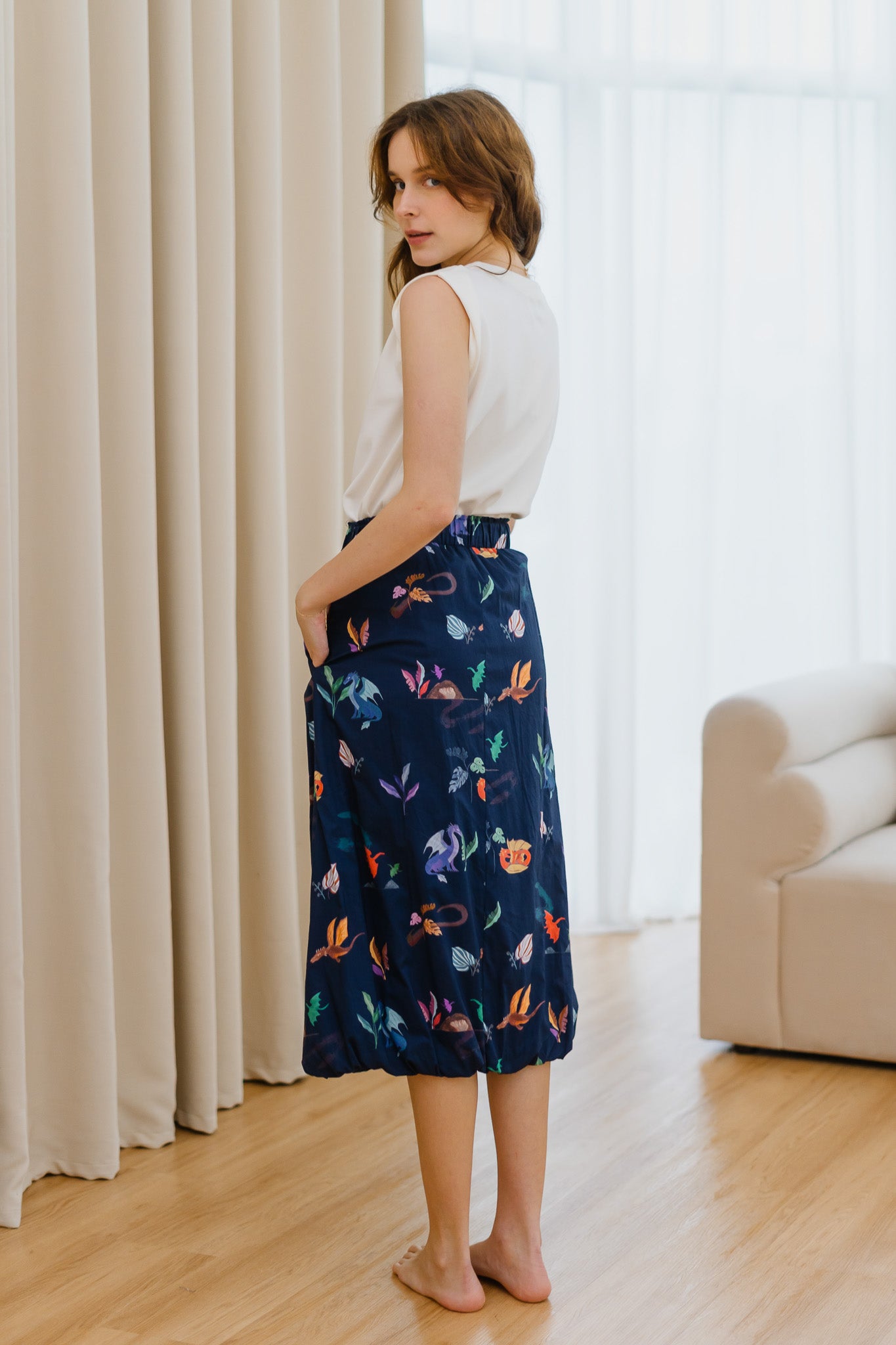 Legend Has It Bubble Hem Skirt in Heaven